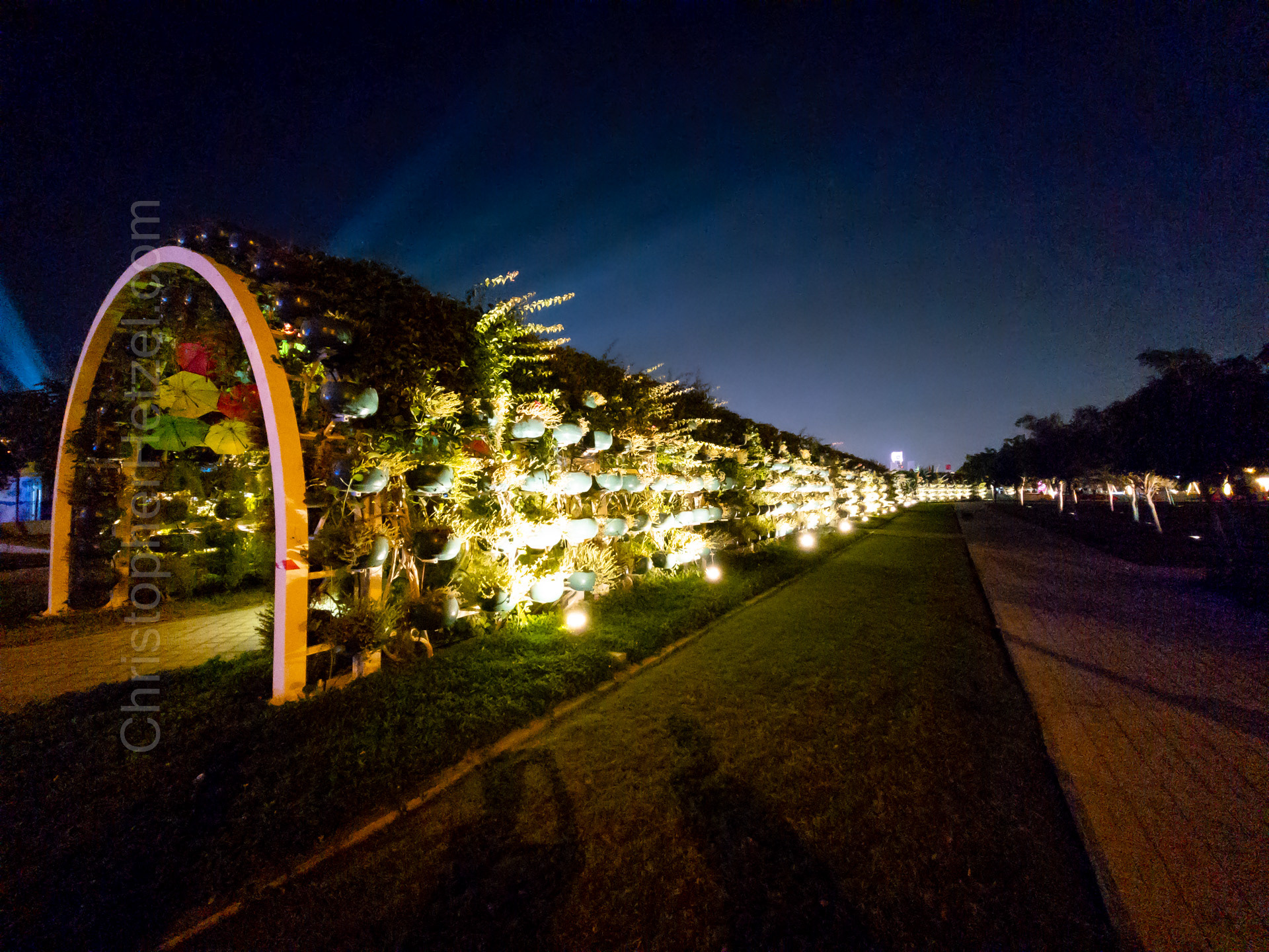 On the Corniche.