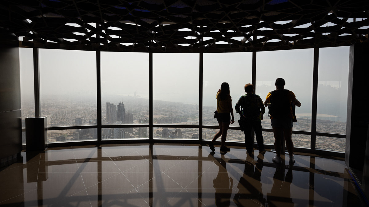 125th floor of the Burj Khalifa.