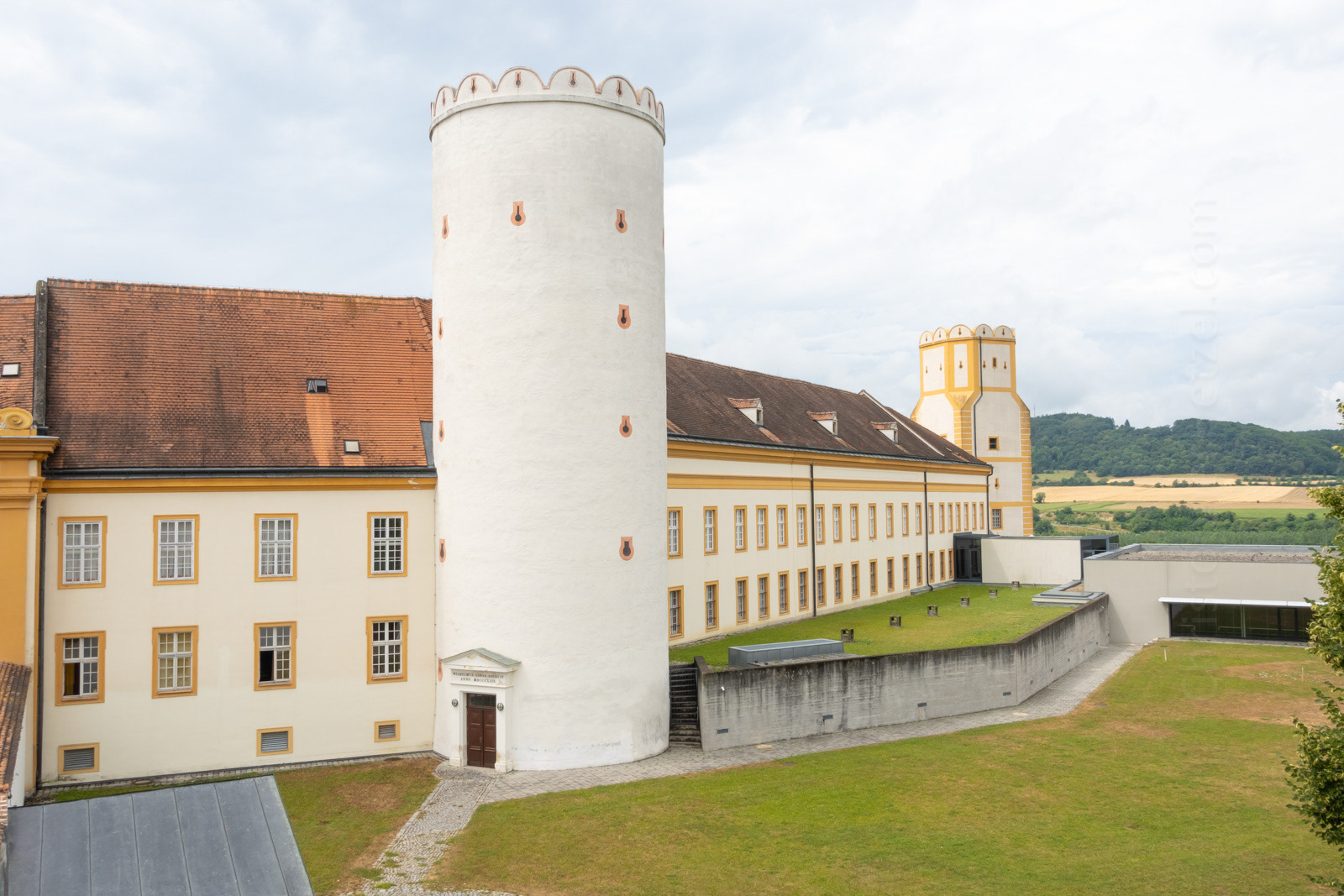 The monastery school is located in this portion of the Abbey. The round town is also one of the oldest structures on the site.