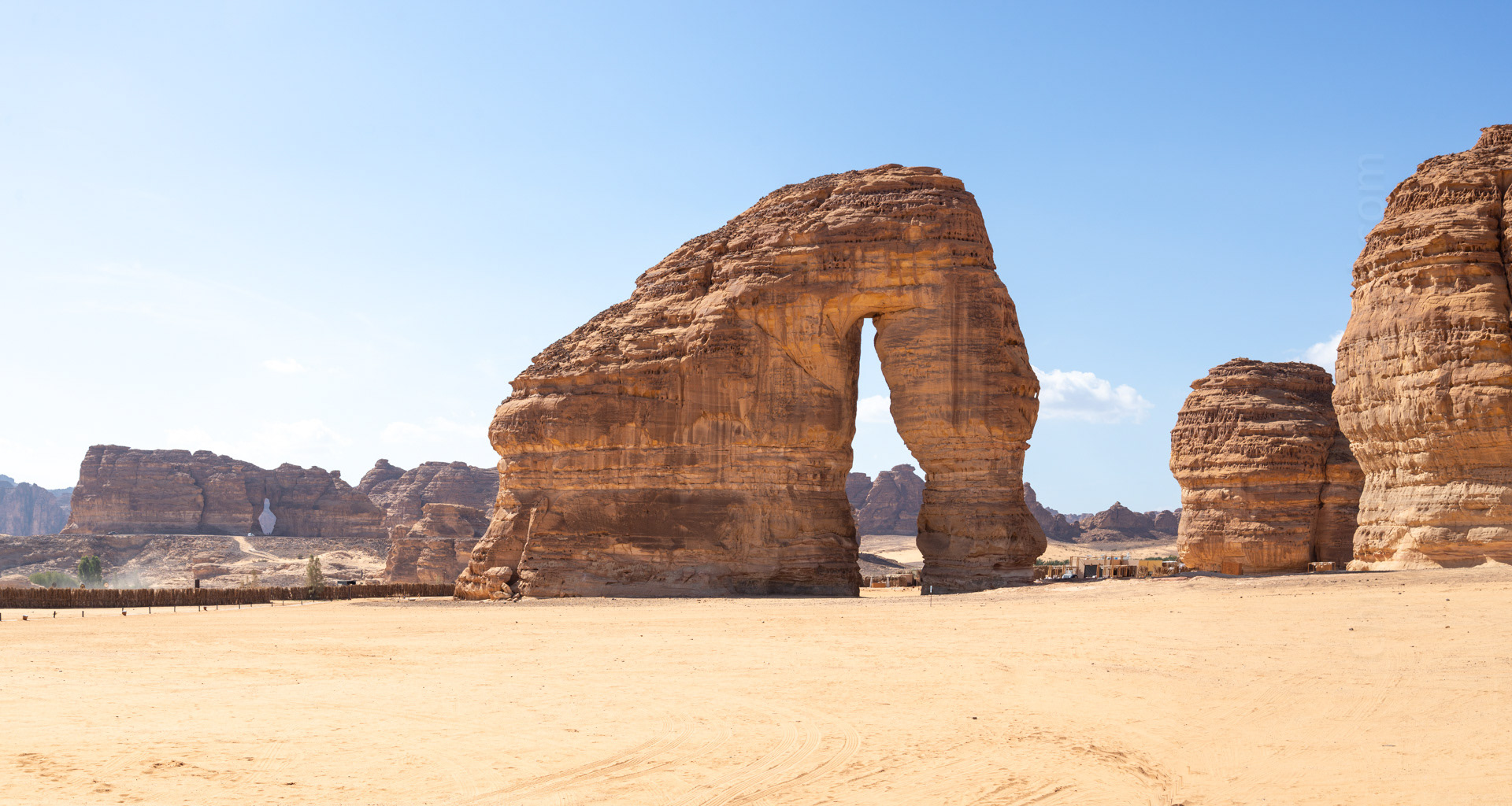 Elephant Rock with Vessel Hole Rock in the background on the left.