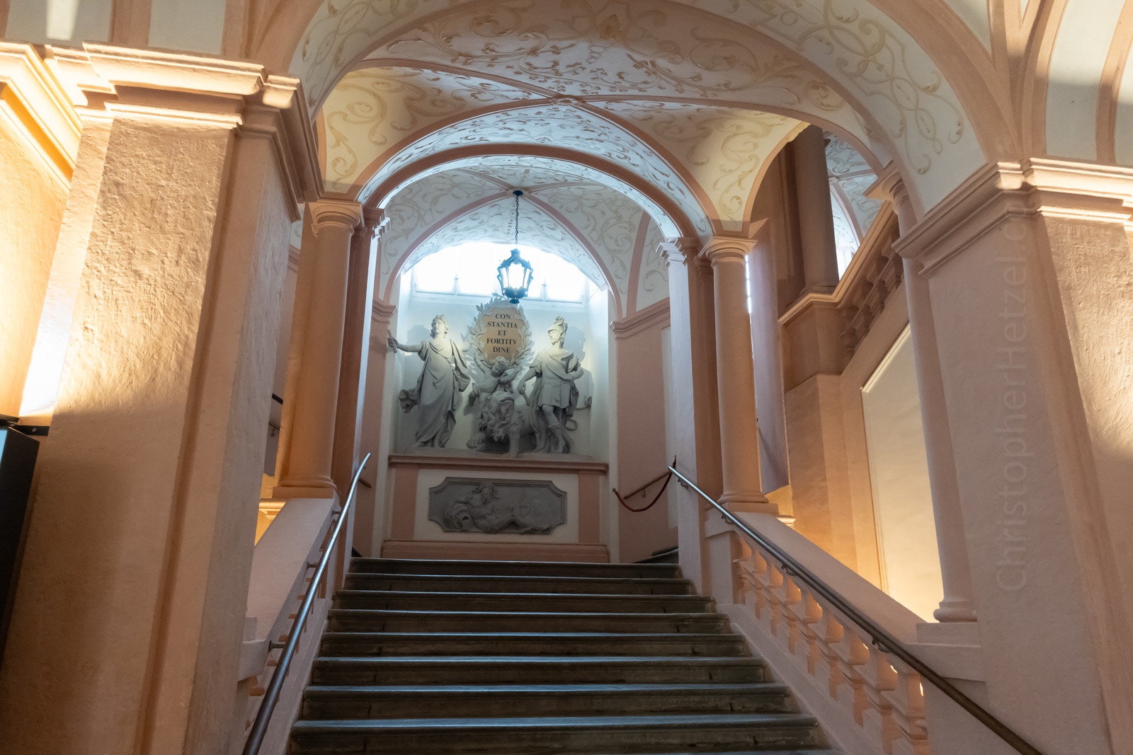 The grand staircase to the Imperial apartments.