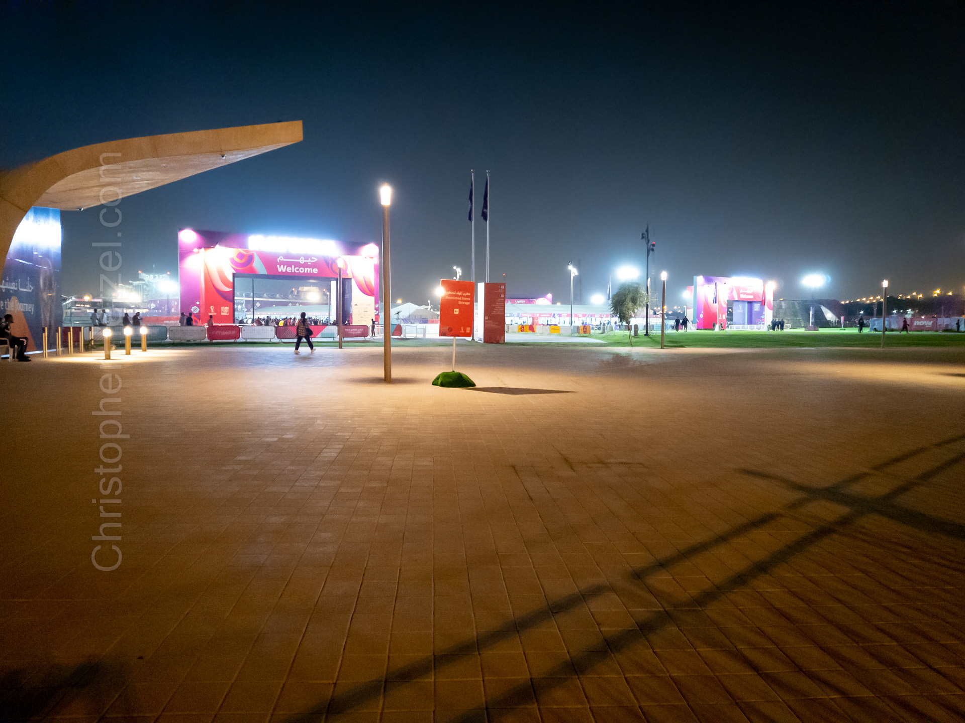Approaching the FIFA Fan Festival.