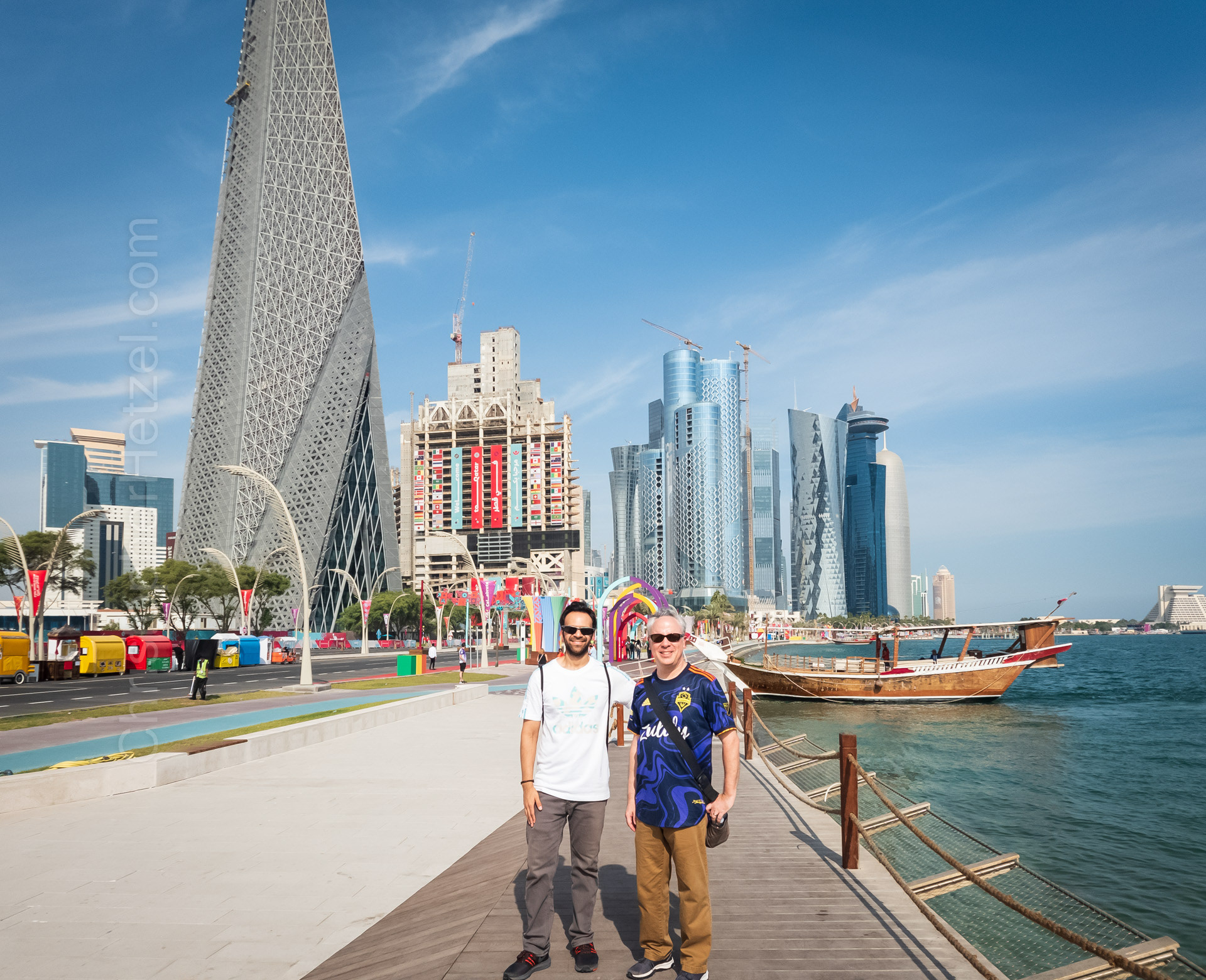 A view of downtown Doha from the Corniche.
