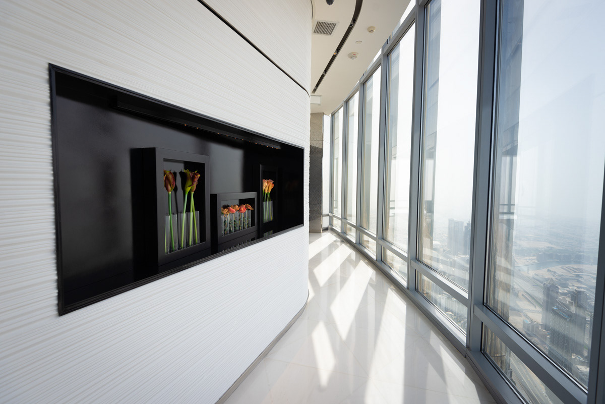 148th floor of the Burj Khalifa.