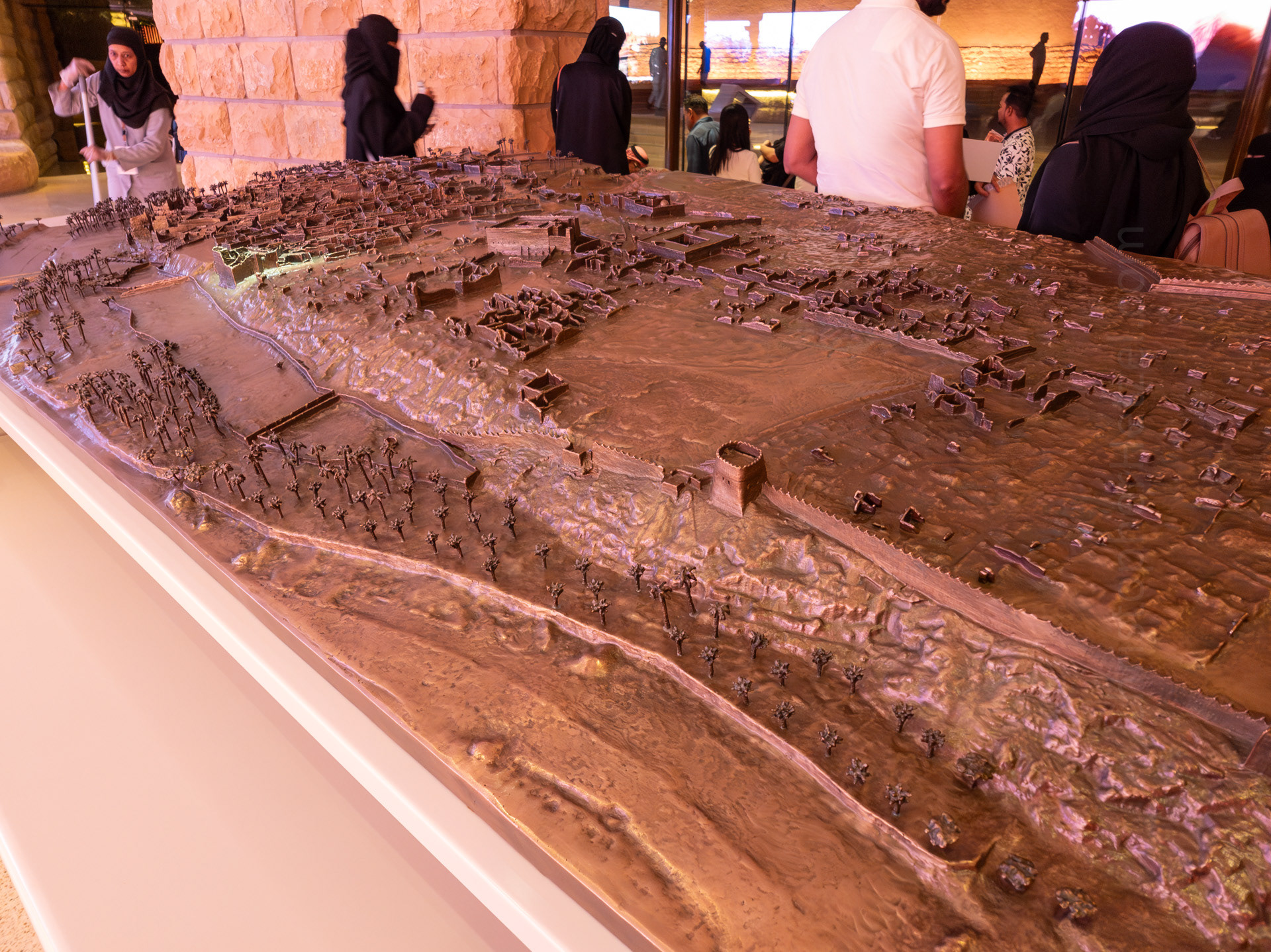 A 3D representation of At-Turaif at the Visitor Center.