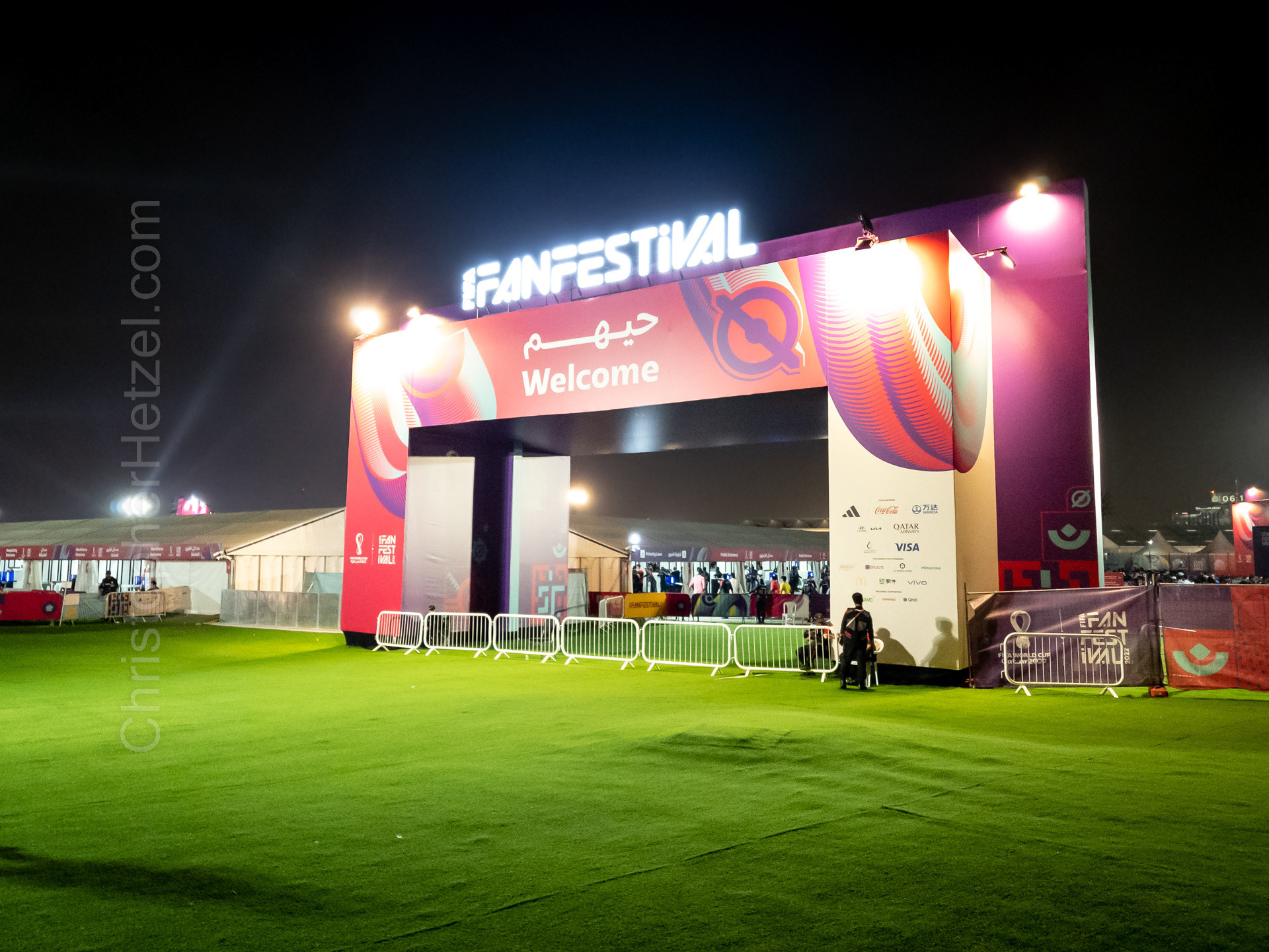 Approaching the FIFA Fan Festival.