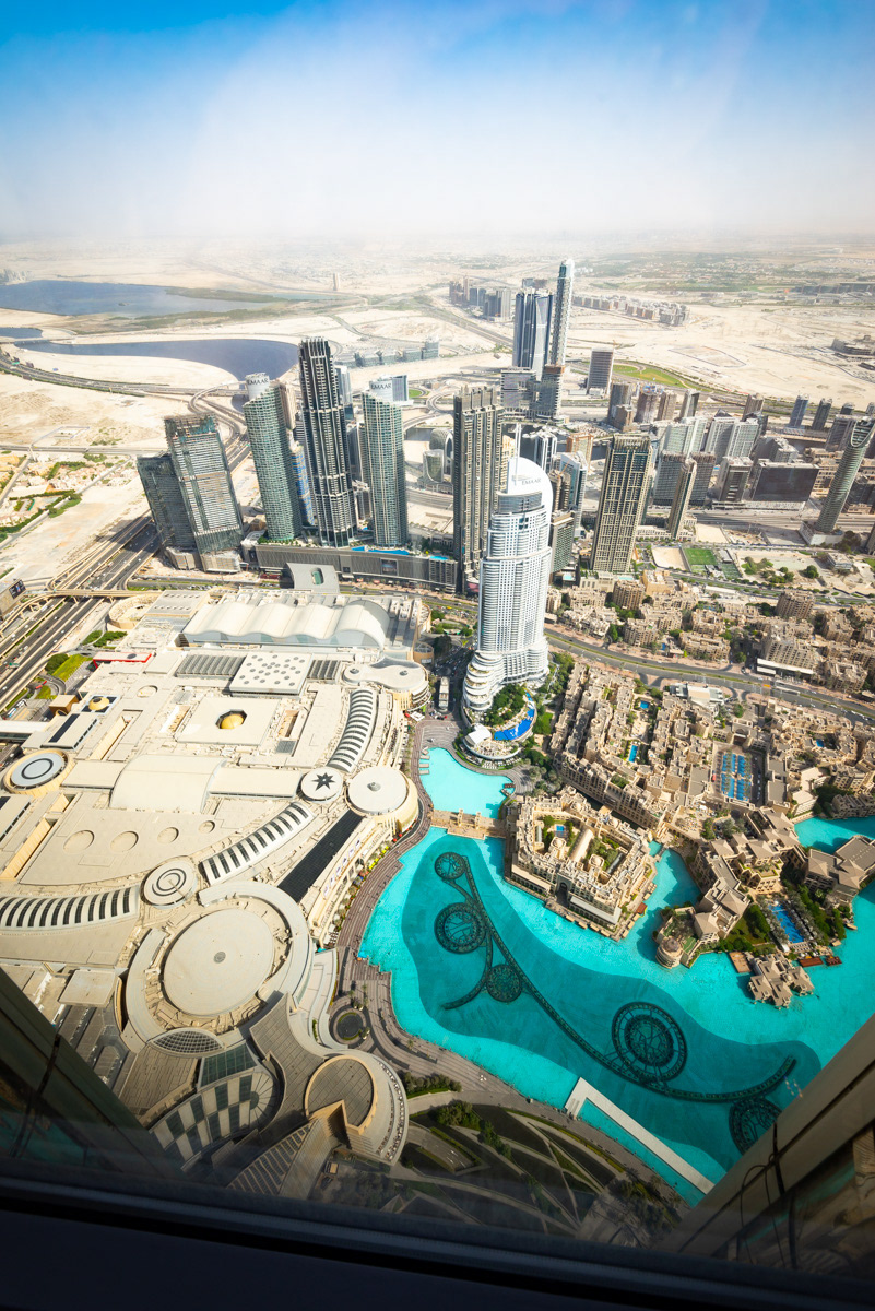 View from the 125th floor of the Burj Khalifa.