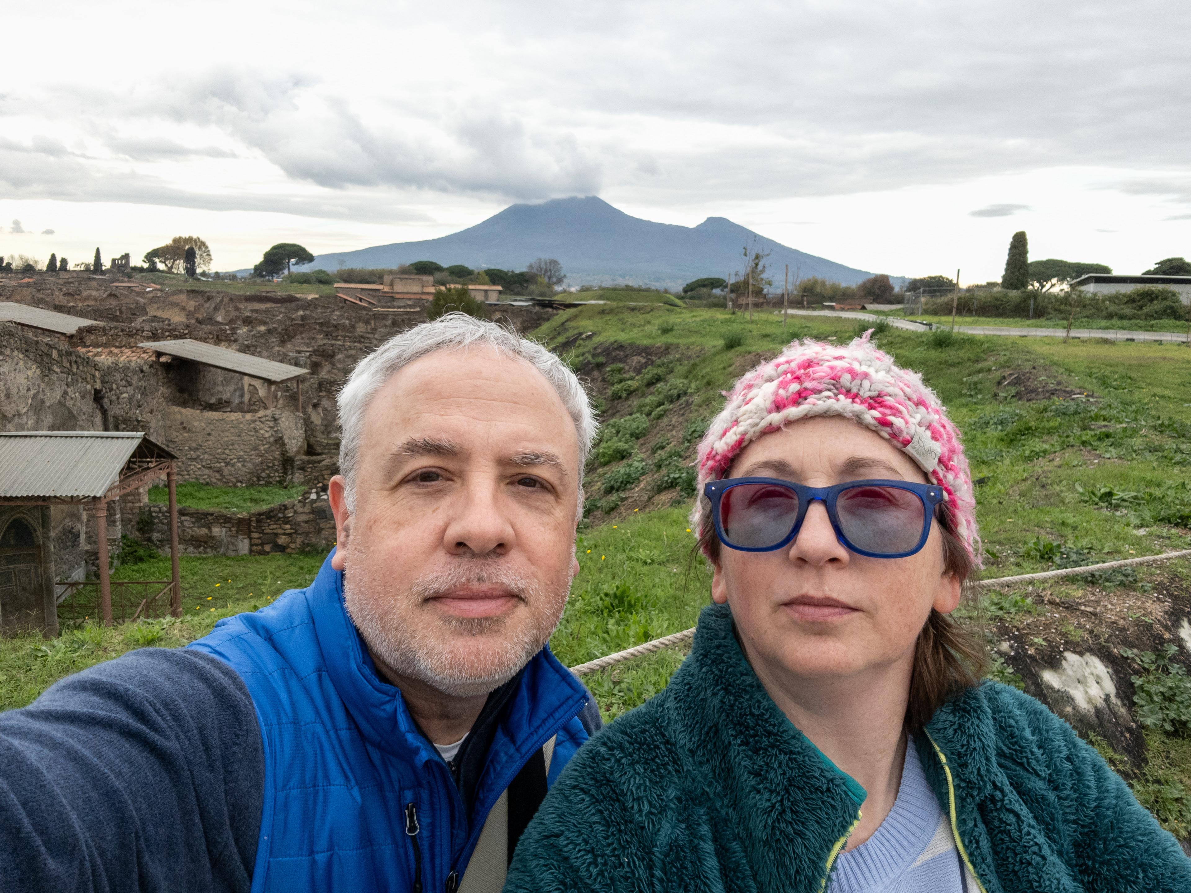 Before Mt. Vesuvius (we decided we should be solemn in such a place, given the tragedy there).