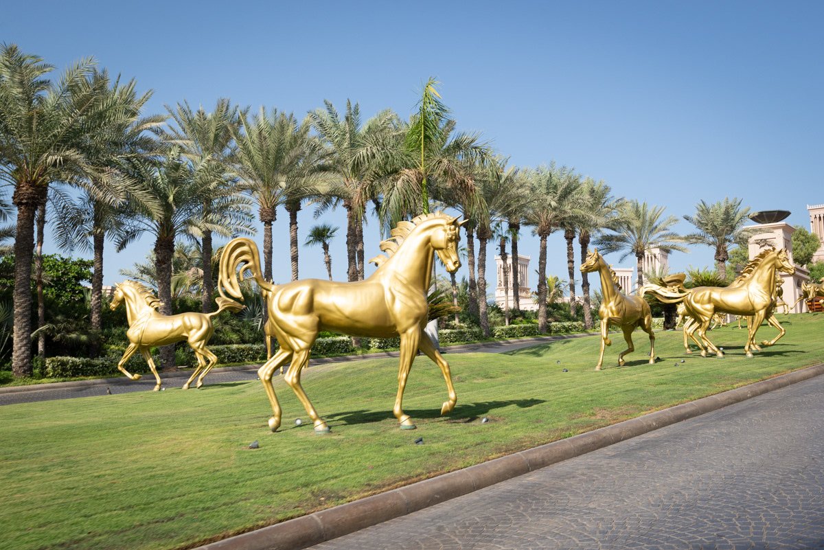 This is the 5-star Jumeirah Al Qasr Hotel, located within Madinat Jumeirah, the largest resort in the UAE. Designed to resemble a traditional Arabian town, the resort has three high-end boutique hotels (Jumeirah Al Qasr, Jumeirah Mina A'Salam, and Jumeirah Al Naseem), a traditional Arabian style souq (or market), a courtyard of 29 summer houses called Jumeirah Dar Al Masyaf, over 50 restaurants and bars, and lush landscape of Venetian-like canals.