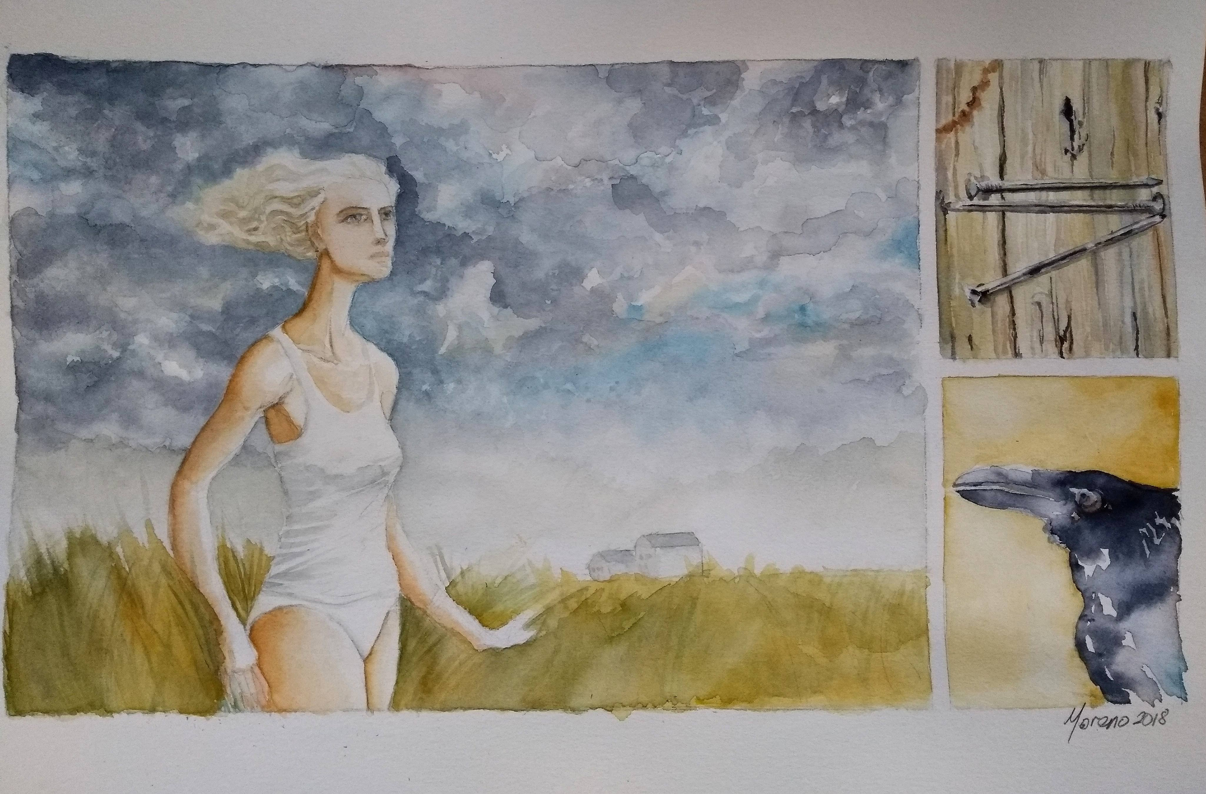 Viene la tormenta | watercolor on paper