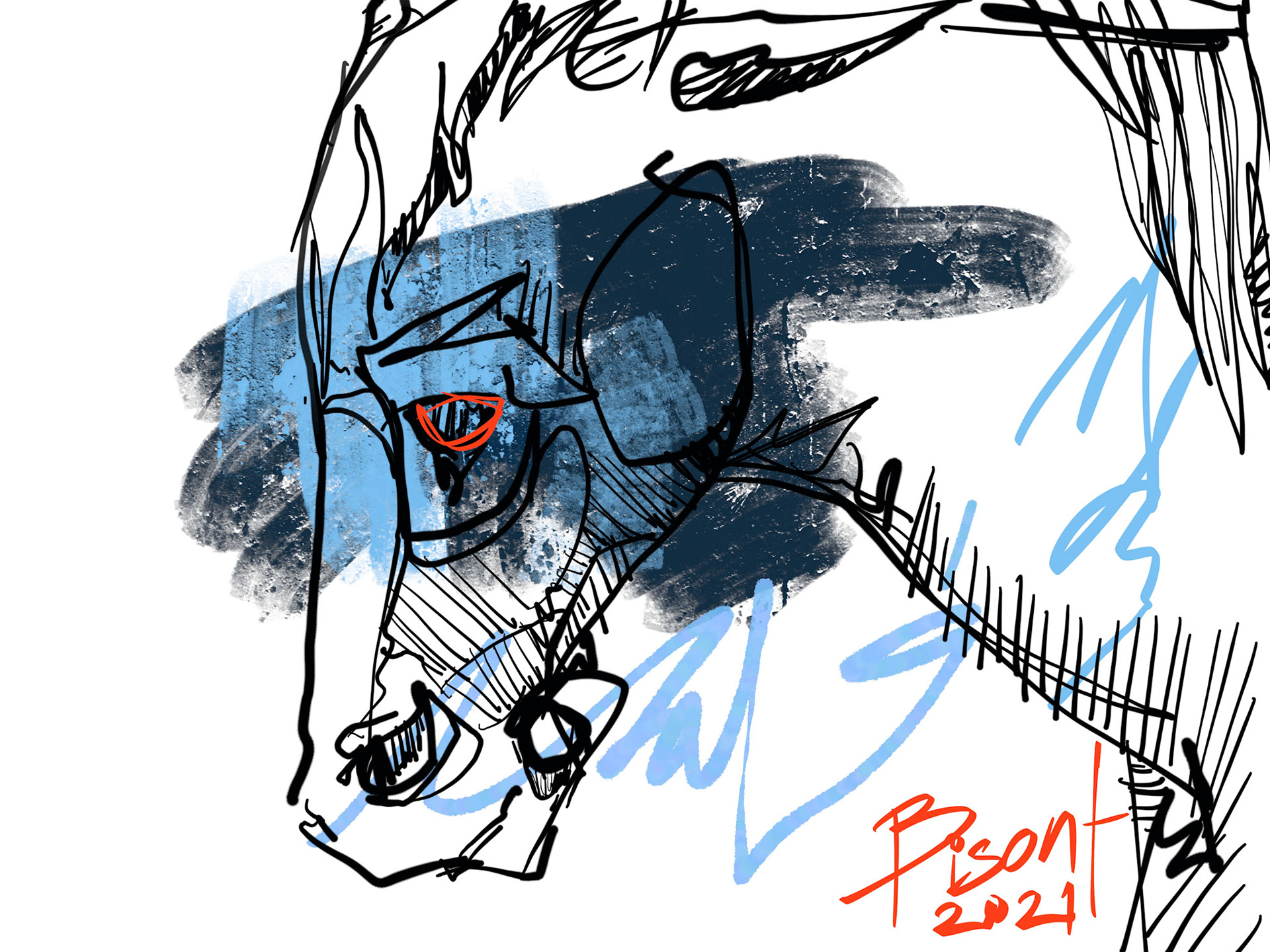 Caballo esperando a su dueño