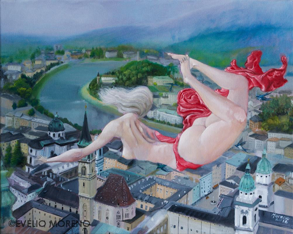El cielo sobre Salzburgo | 2016 | 50 x 40 cm