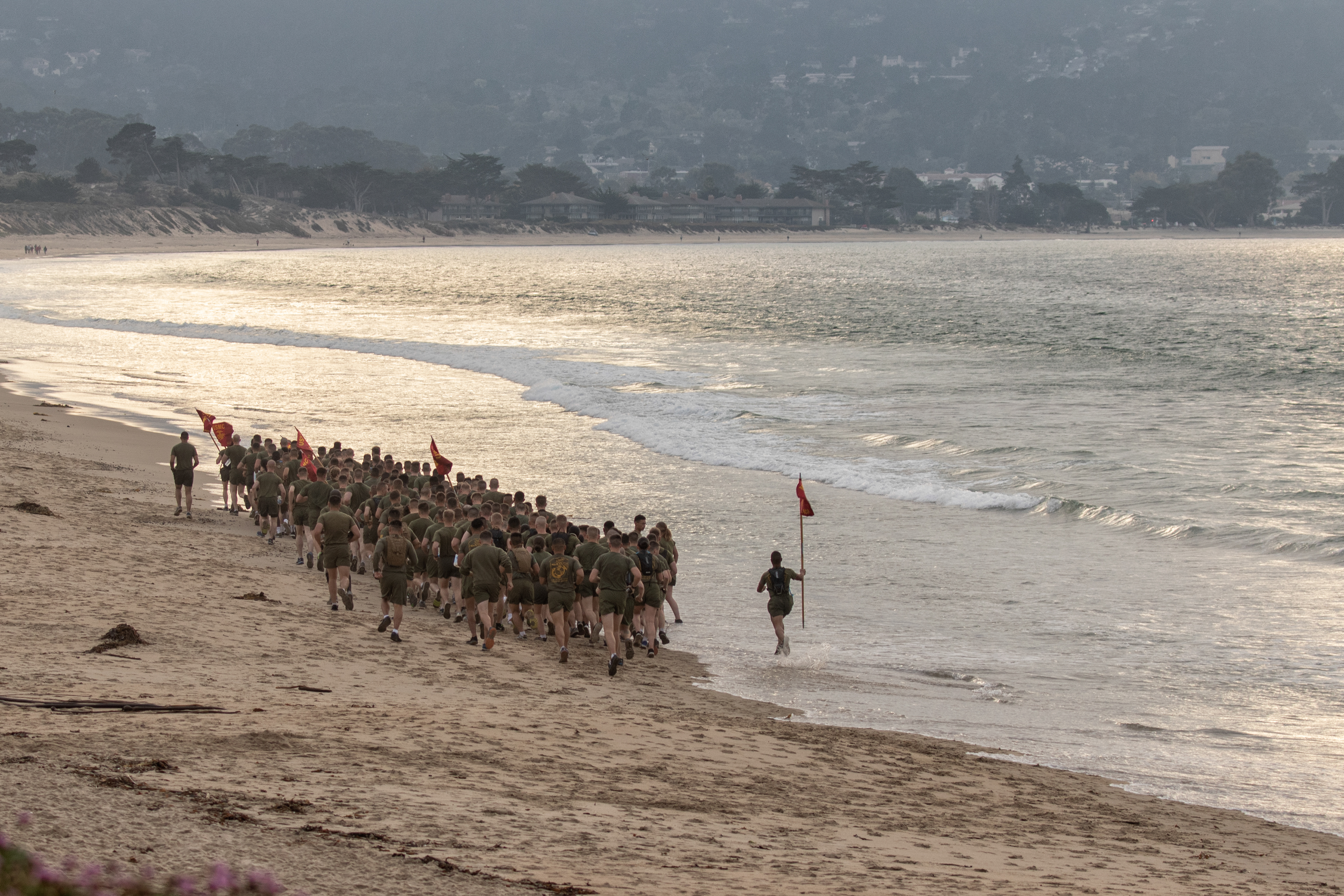 Marine Corps Detachment beach run Nov. 7, 2019.