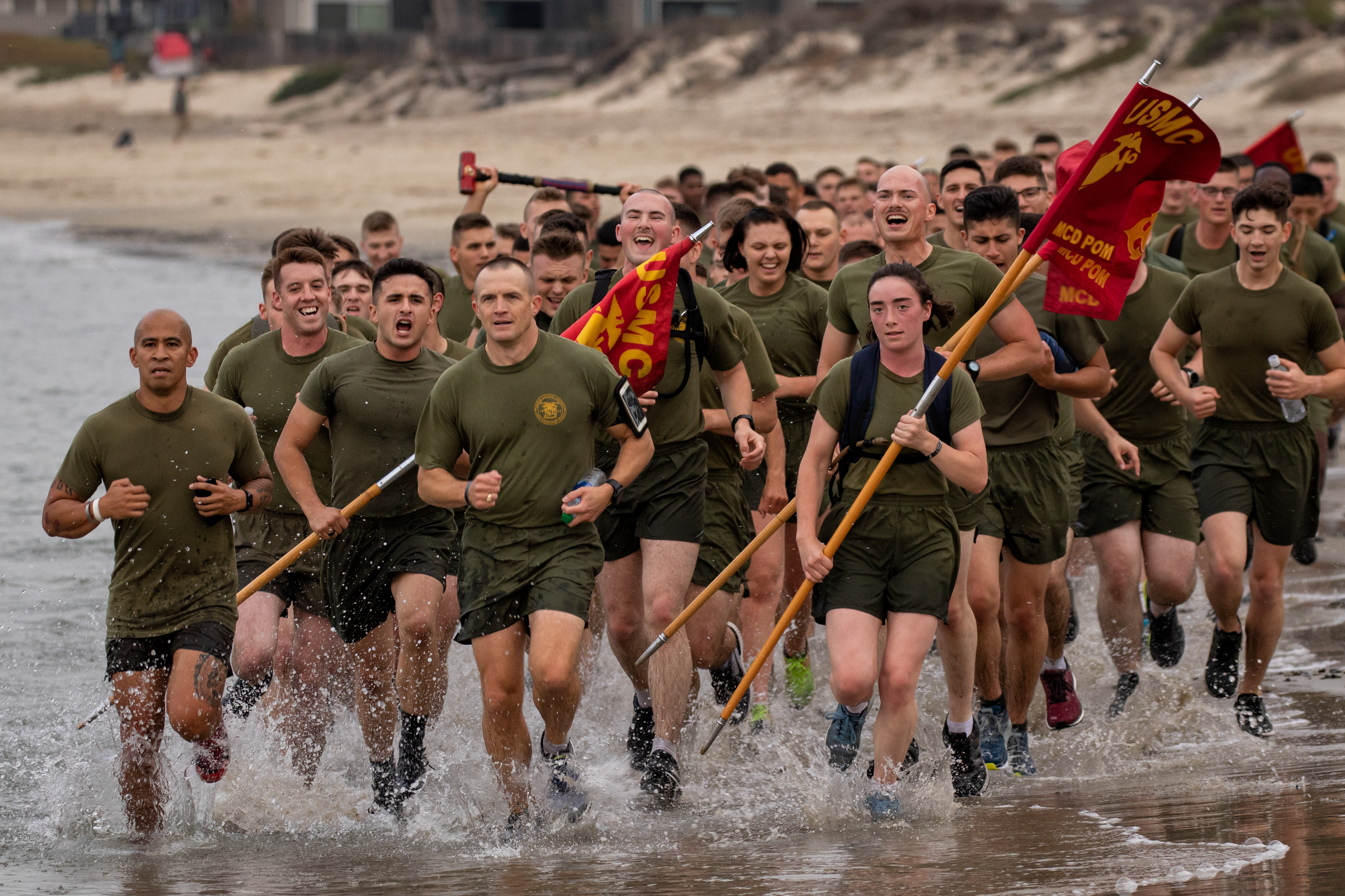 Marine Corps Detachment beach run Nov. 7, 2019.