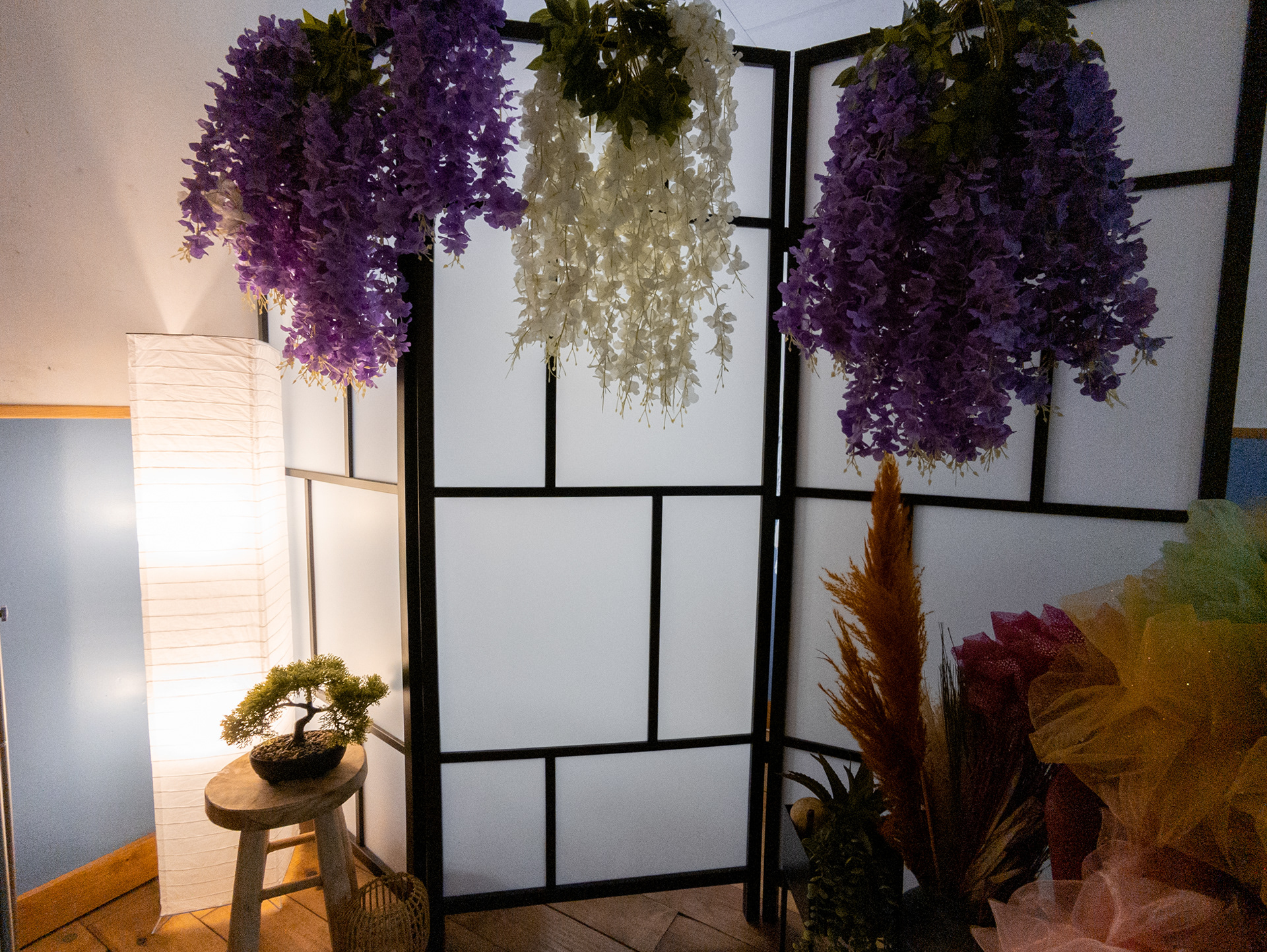 Un paravent japonais comme décors