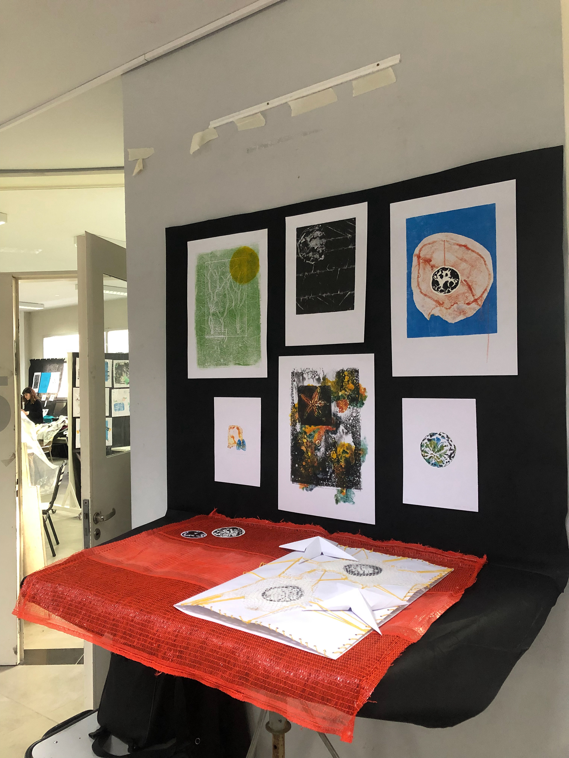 exposición de grabado I en la UNA