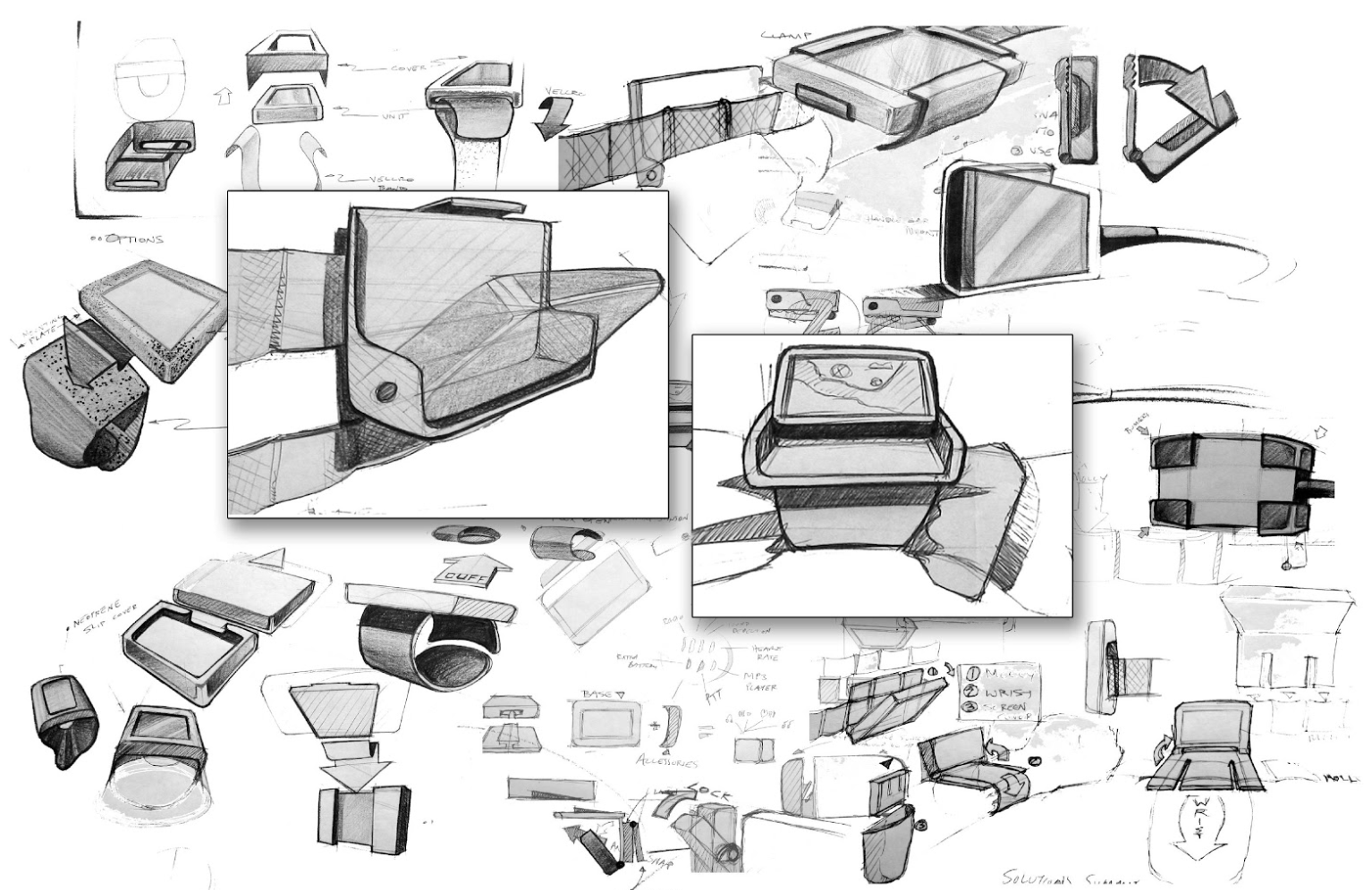 Quick ideation sketches