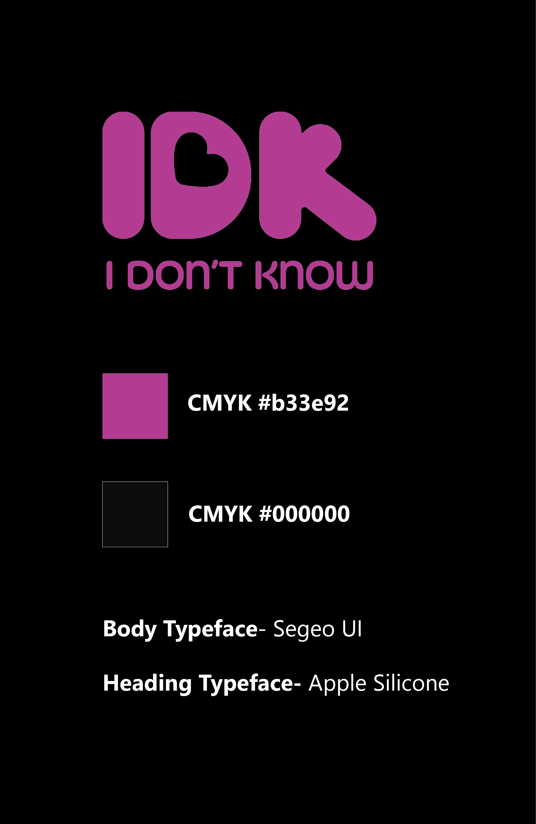 I Don't Know app style sheet