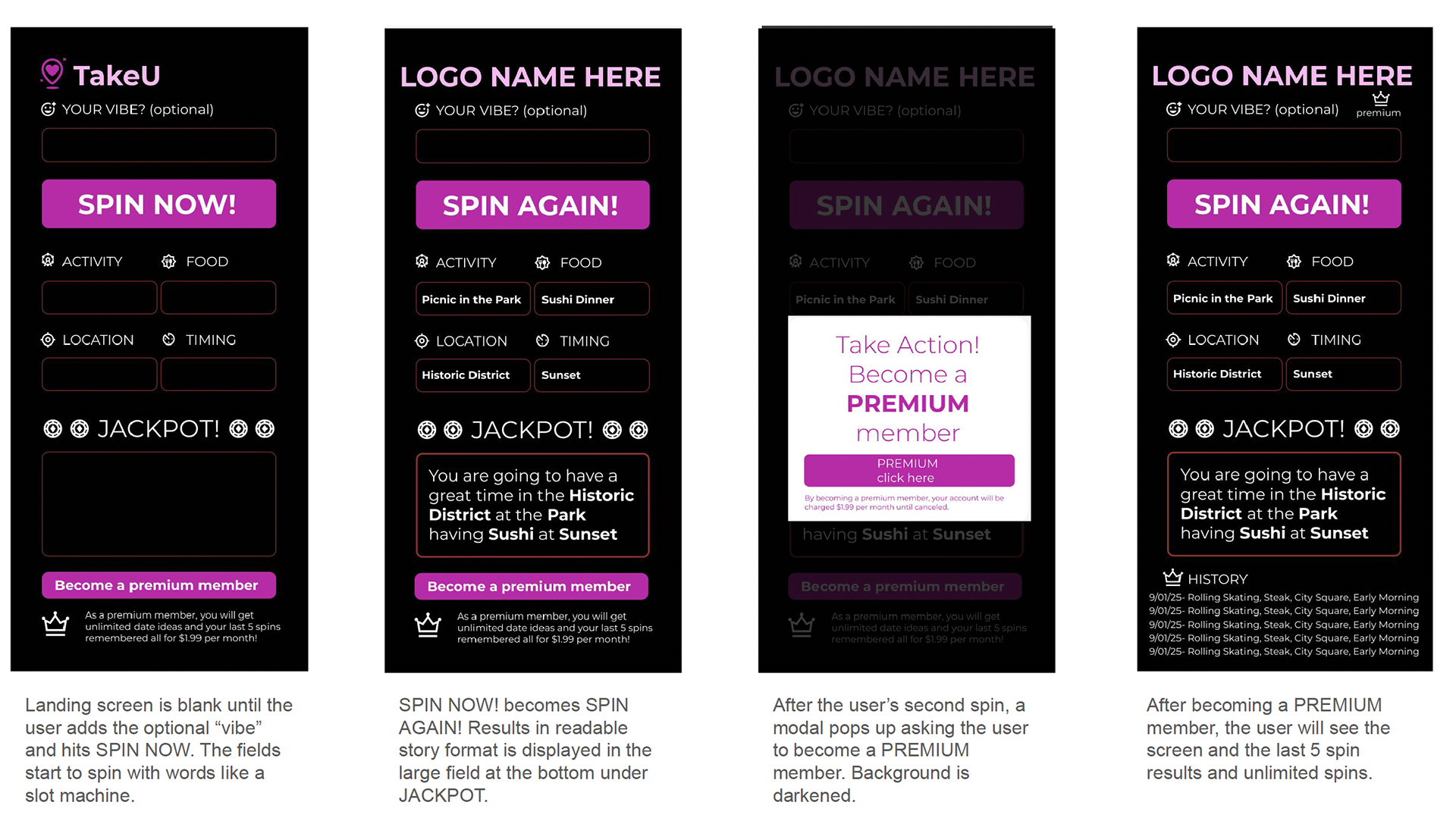 I Don't Know app- screen comp and layout to developers
