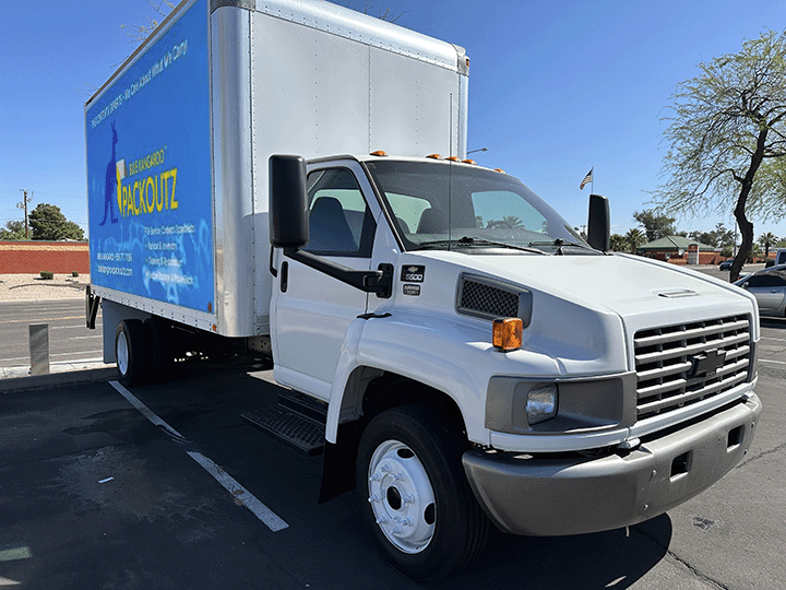 Blue Kangaroo Packoutz- truck signage