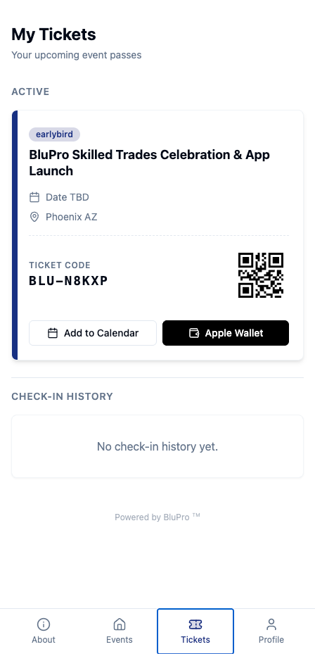 BluPro Connect- event app
