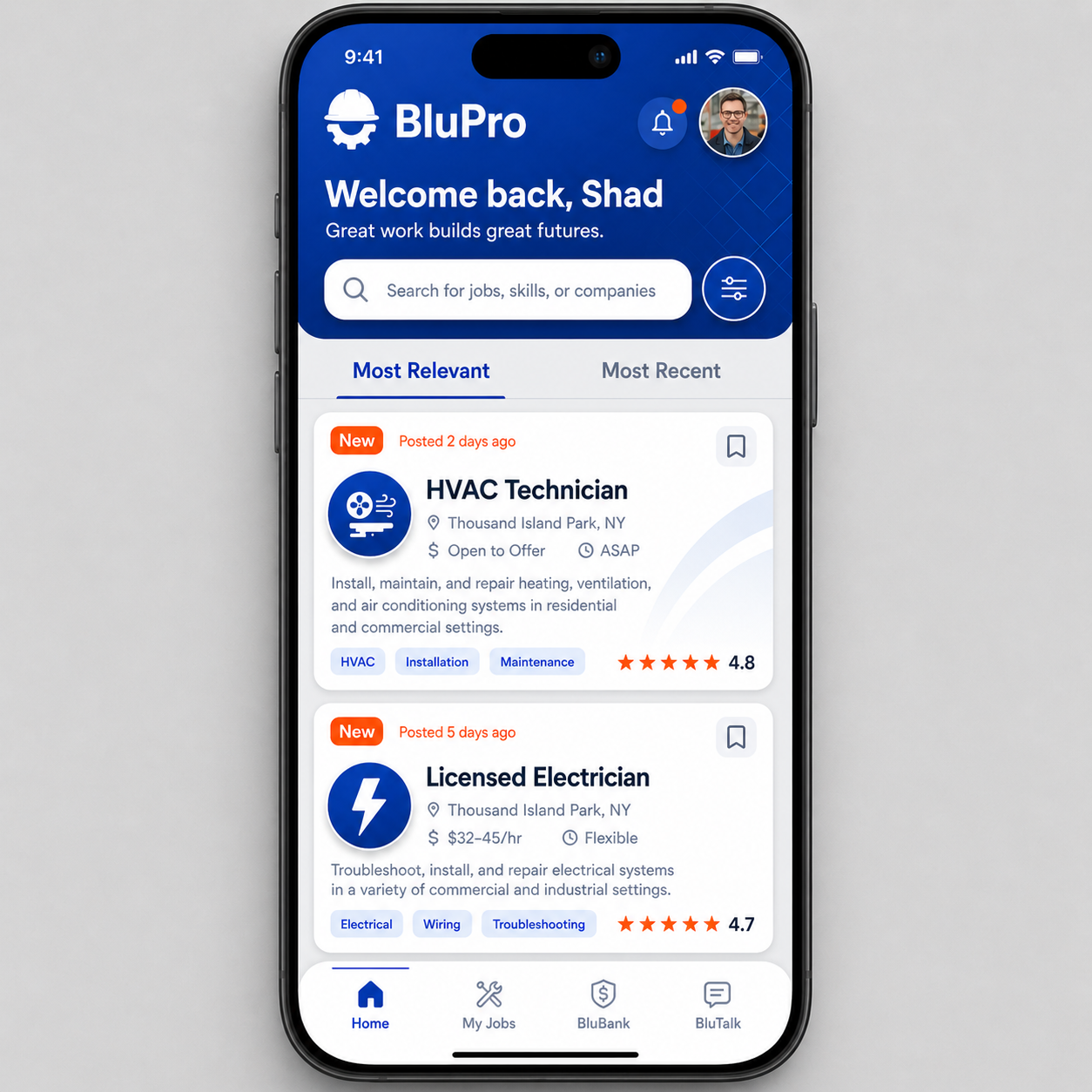 BluPro app V2