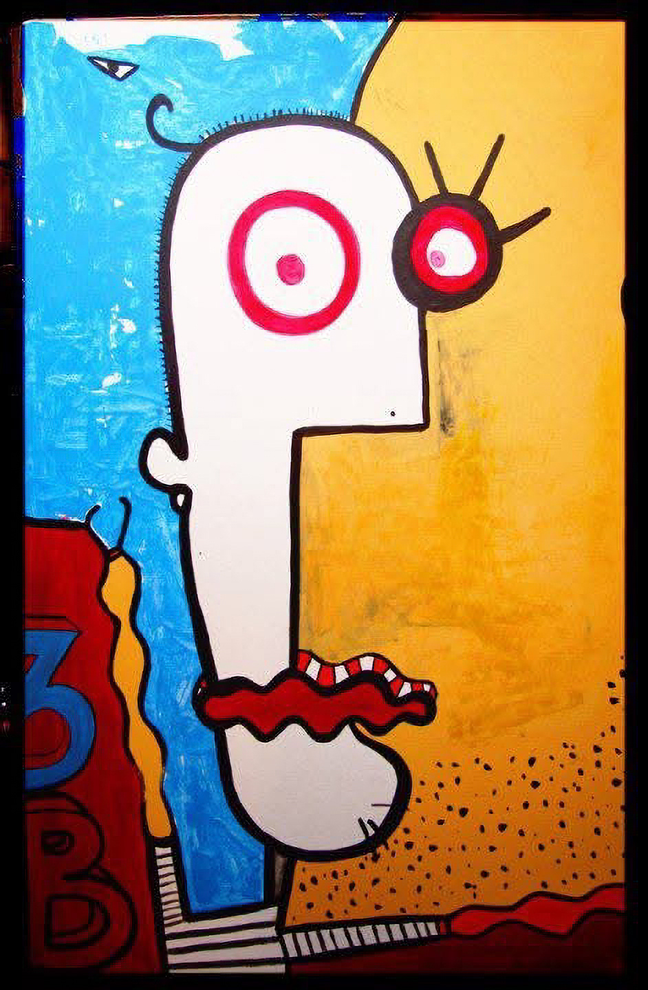 Fiver. Acrylic on paper. 150x70 cm. - 2012