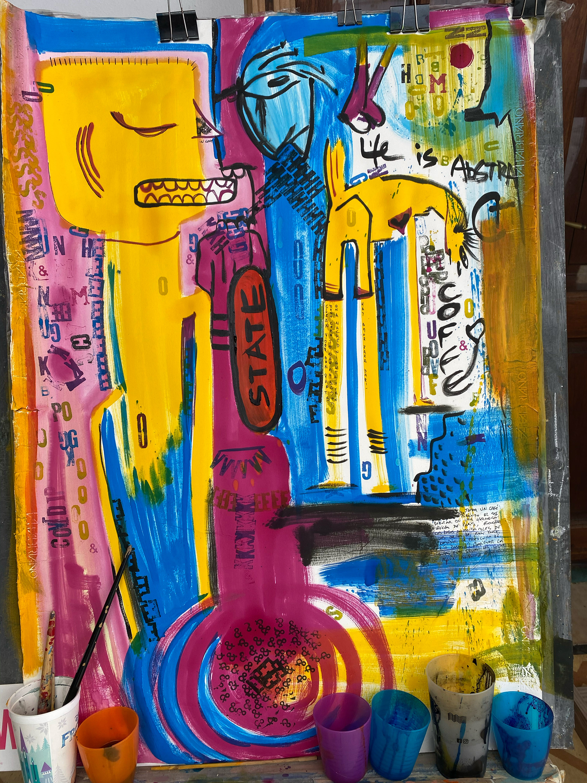 Urbana. Acrylic & Ink on paper. 90x110 cm. - 2022