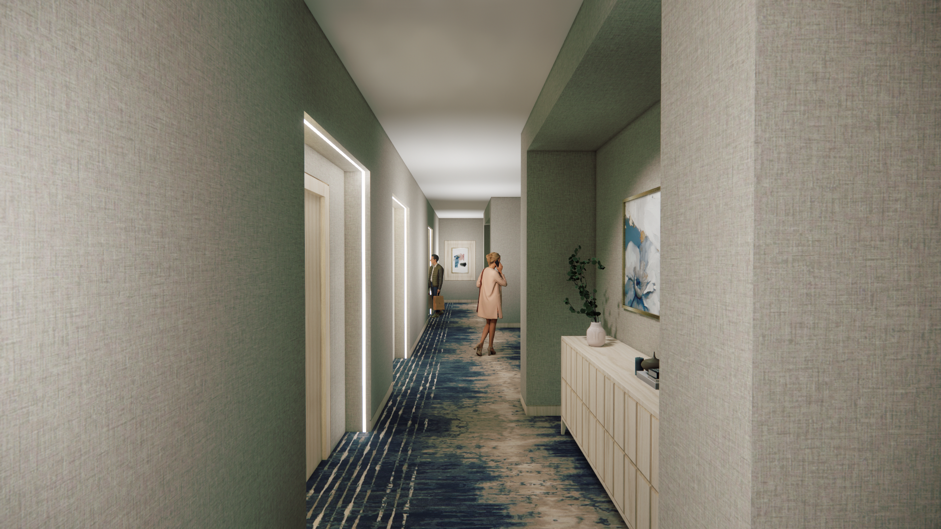 Guest Suite Corridor | 3rd Floor South