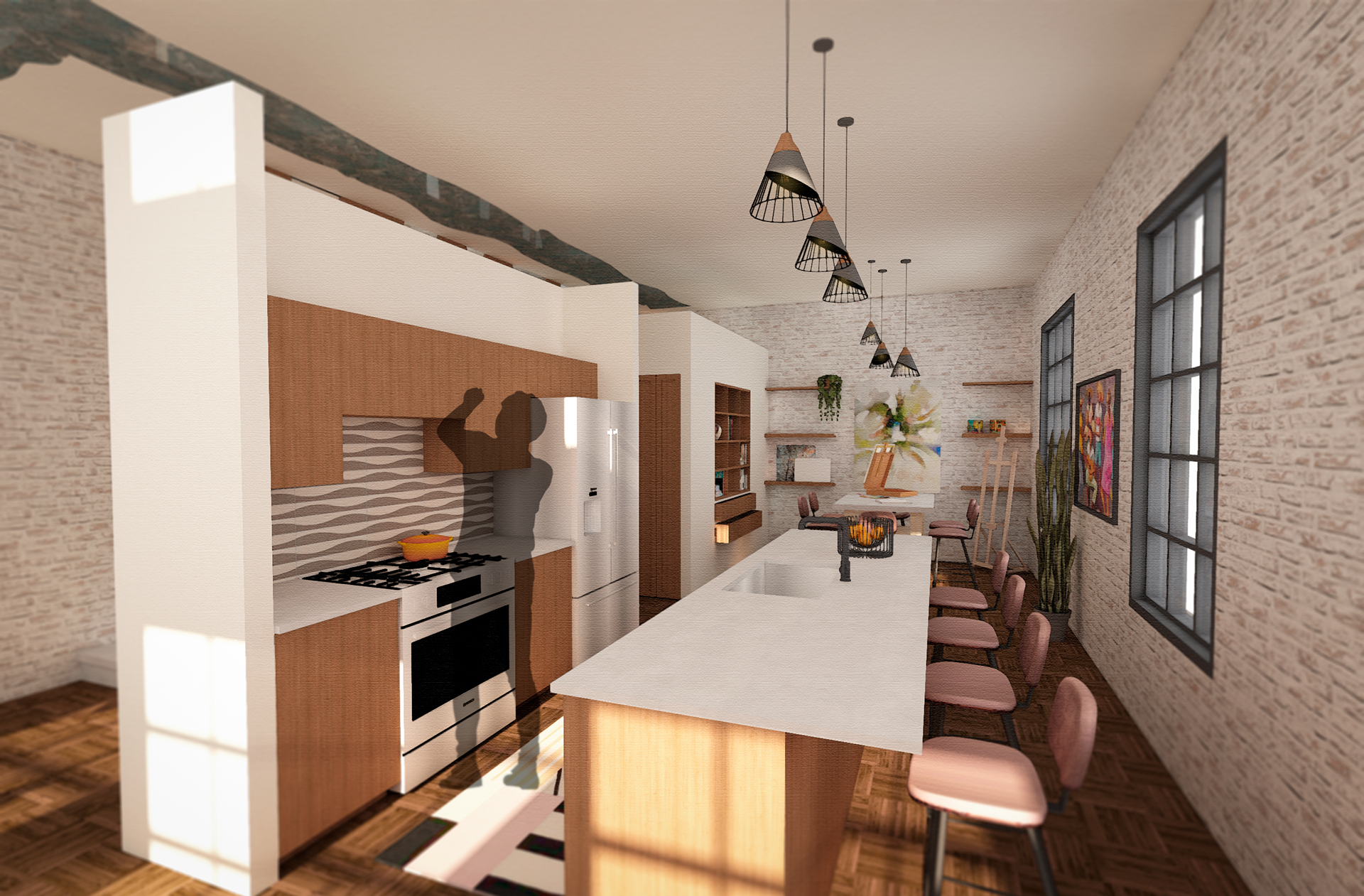 Kitchen & Dining/ Art space