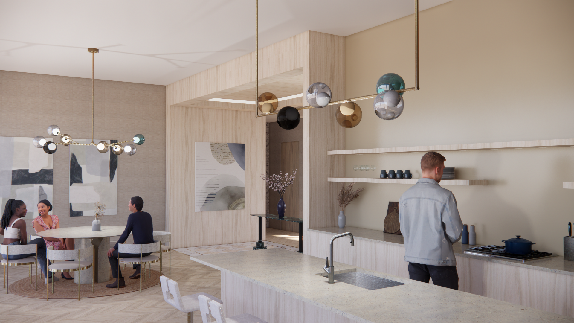 The Penthouse Kitchen + Dining
