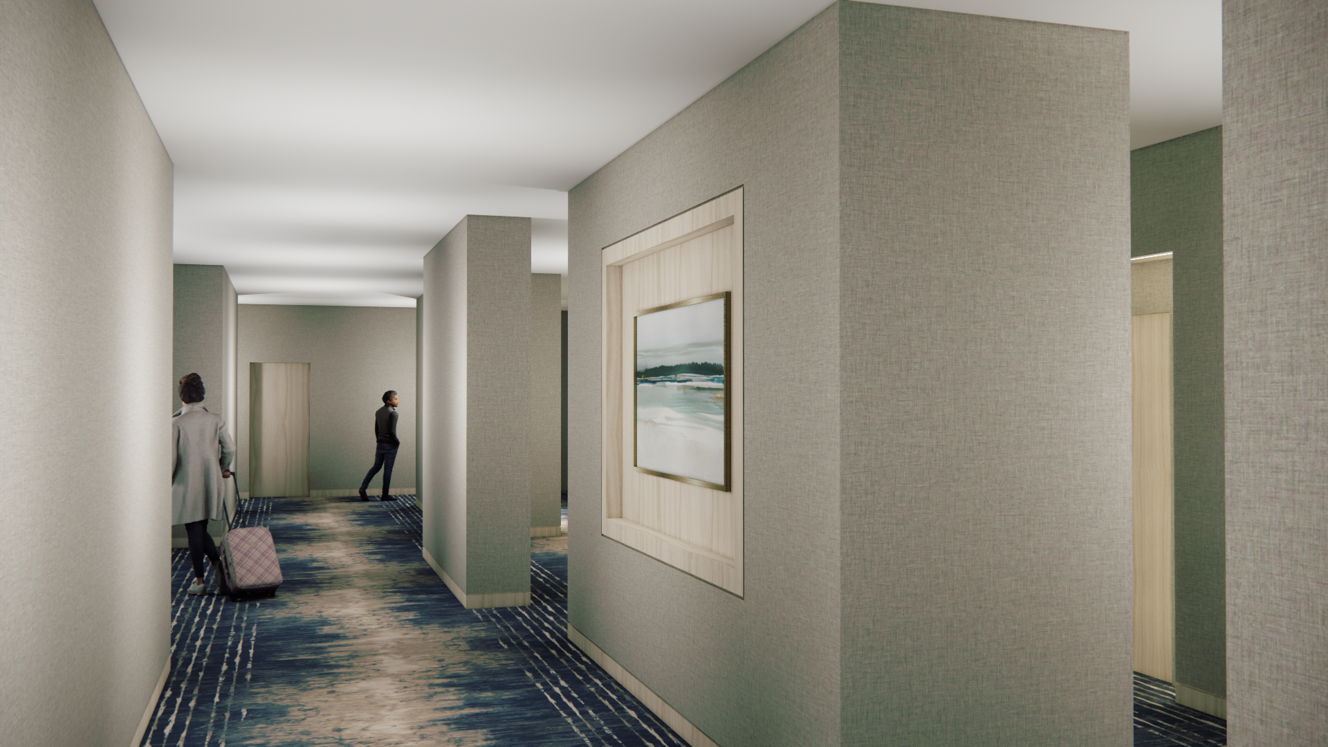 Guest Suite Corridor | 3rd Floor North