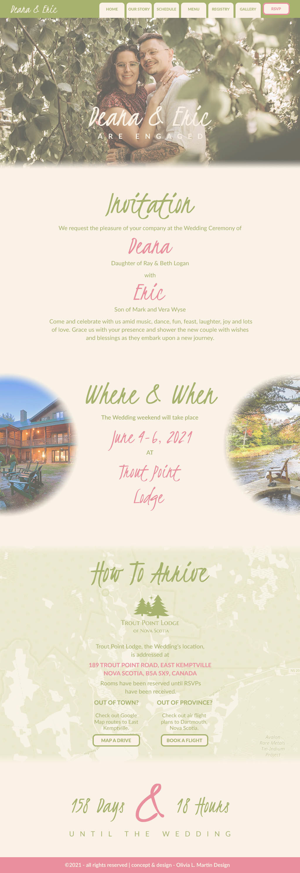 Home, Hover effect, web page