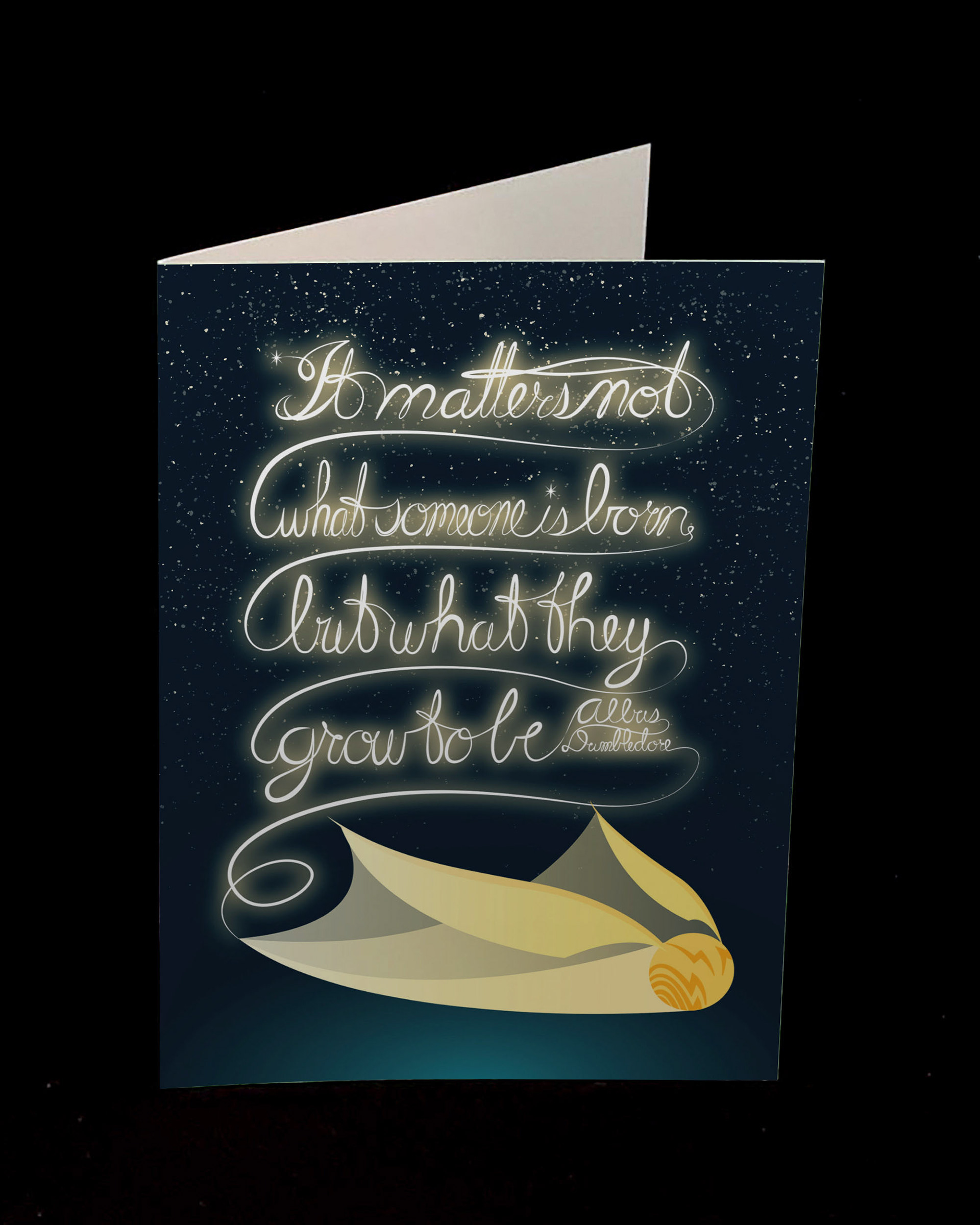 Harry Potter Snitch; "Hope your special day is magical!"