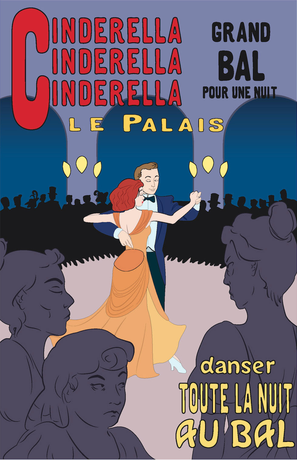 Cinderella, after Toulouse-Lautrec