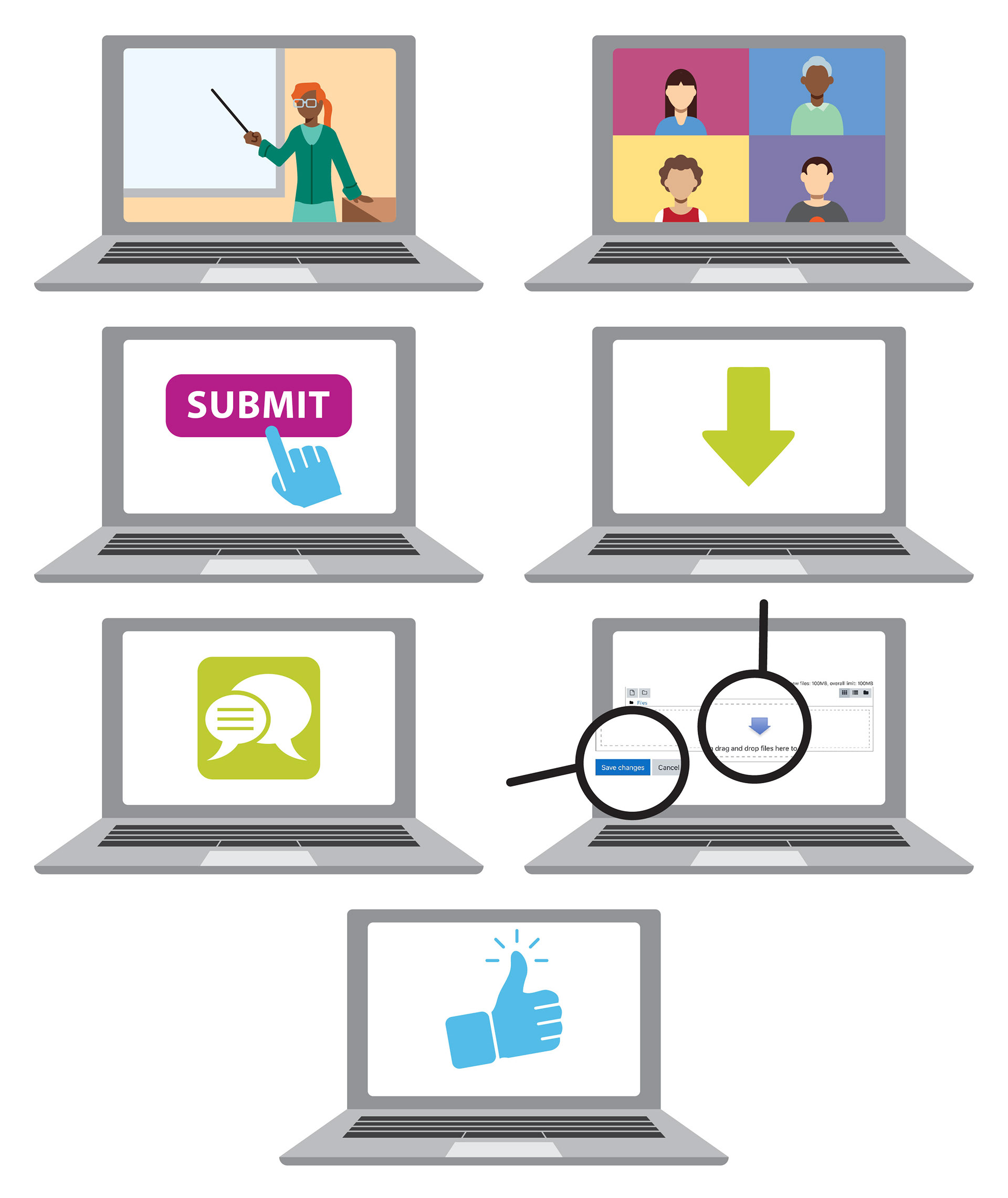 NSVS Moodle Illustrations 2; Computer icons
