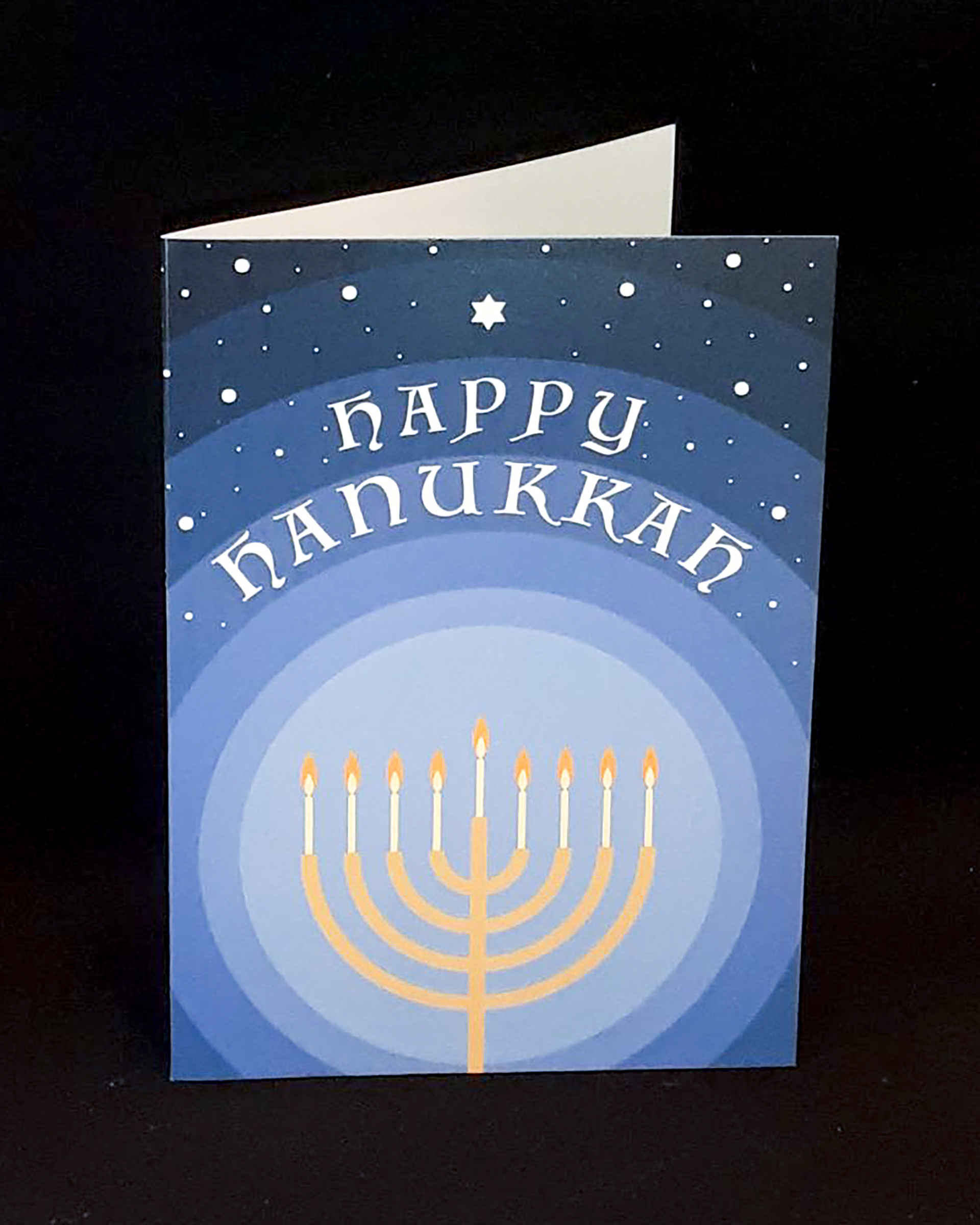 Star of David; "Have a Happy Hanukkah!"