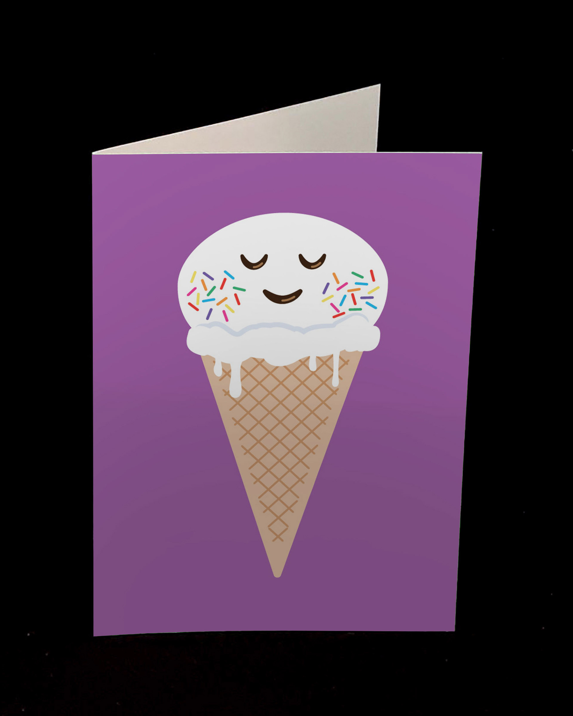 Ice Cream Cone; "Have a sweet birthday!"