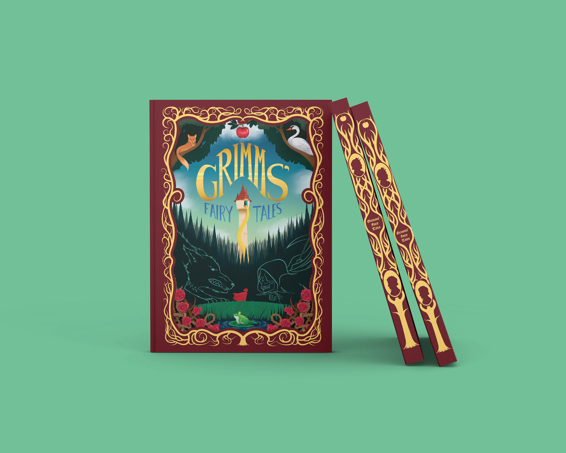 Grimms' Fairy Tales book mockup
