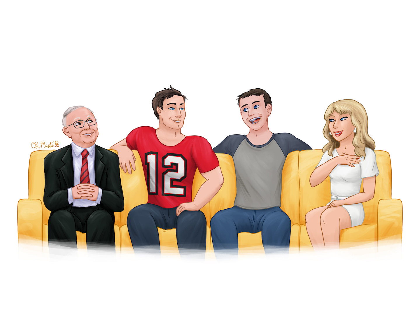 Hubby with Munger, Brady, and Swift for R.T., November 2022
