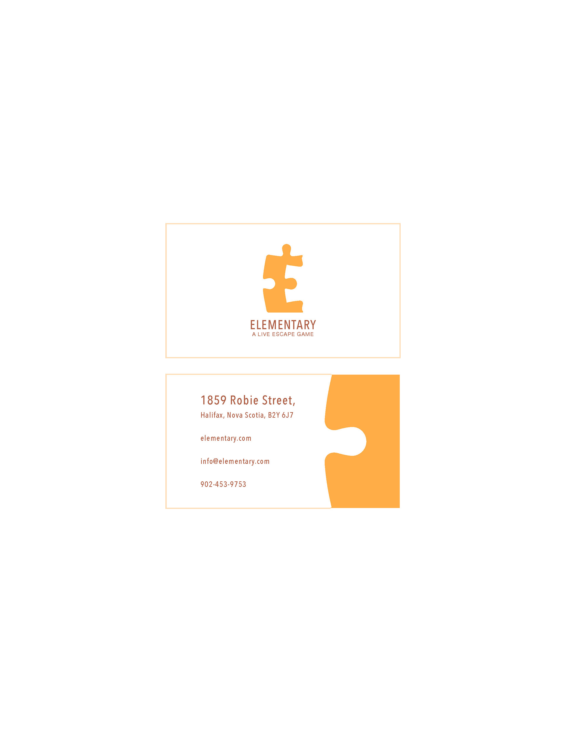Elementary business card