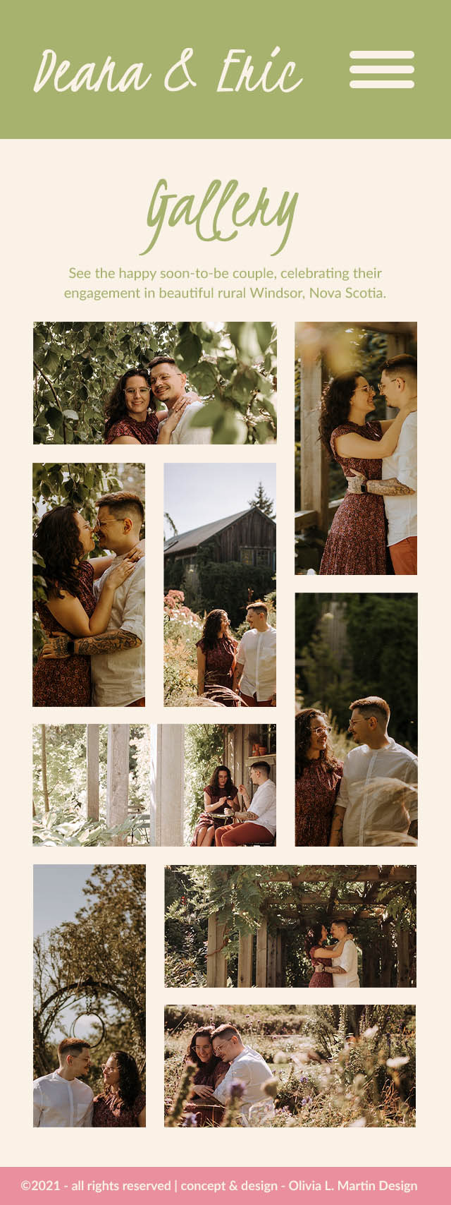 Gallery, mobile page