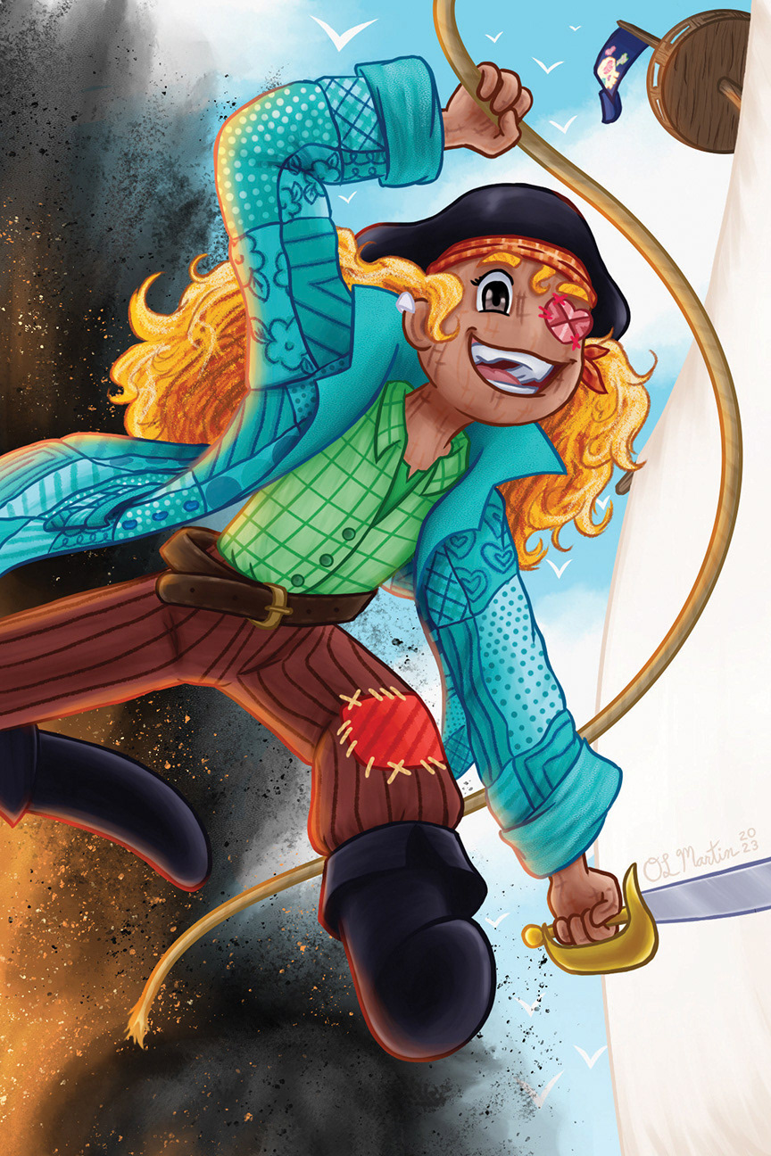 Paisley the Patchdoll Pirate, August 2023