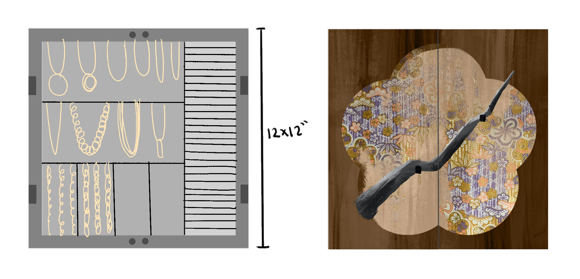 Digitally rendered design plans