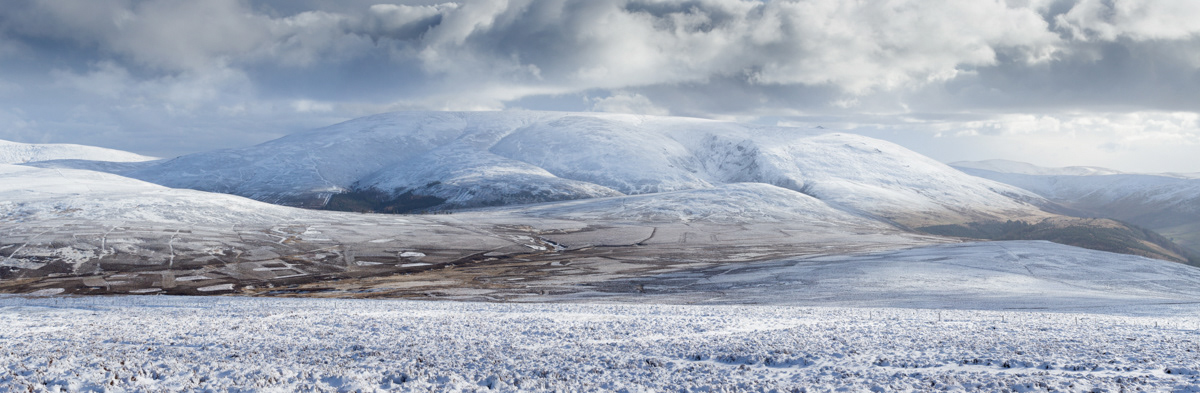 Cheviot from the hills above College Valley, Northumberland - March