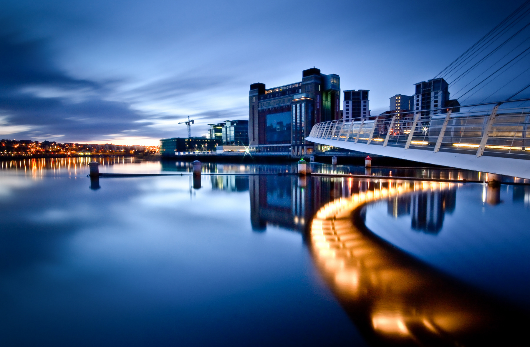 River Tyne, The Baltic and the Millennium Bridge - April