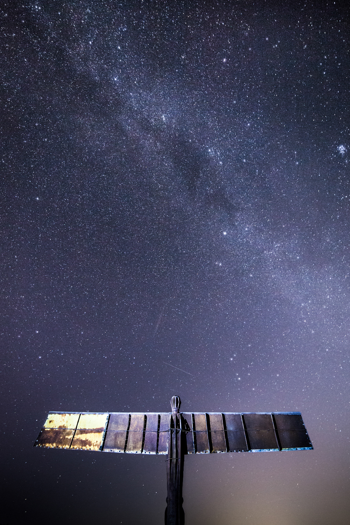 The Northumberland Angel and The Milky Way - January