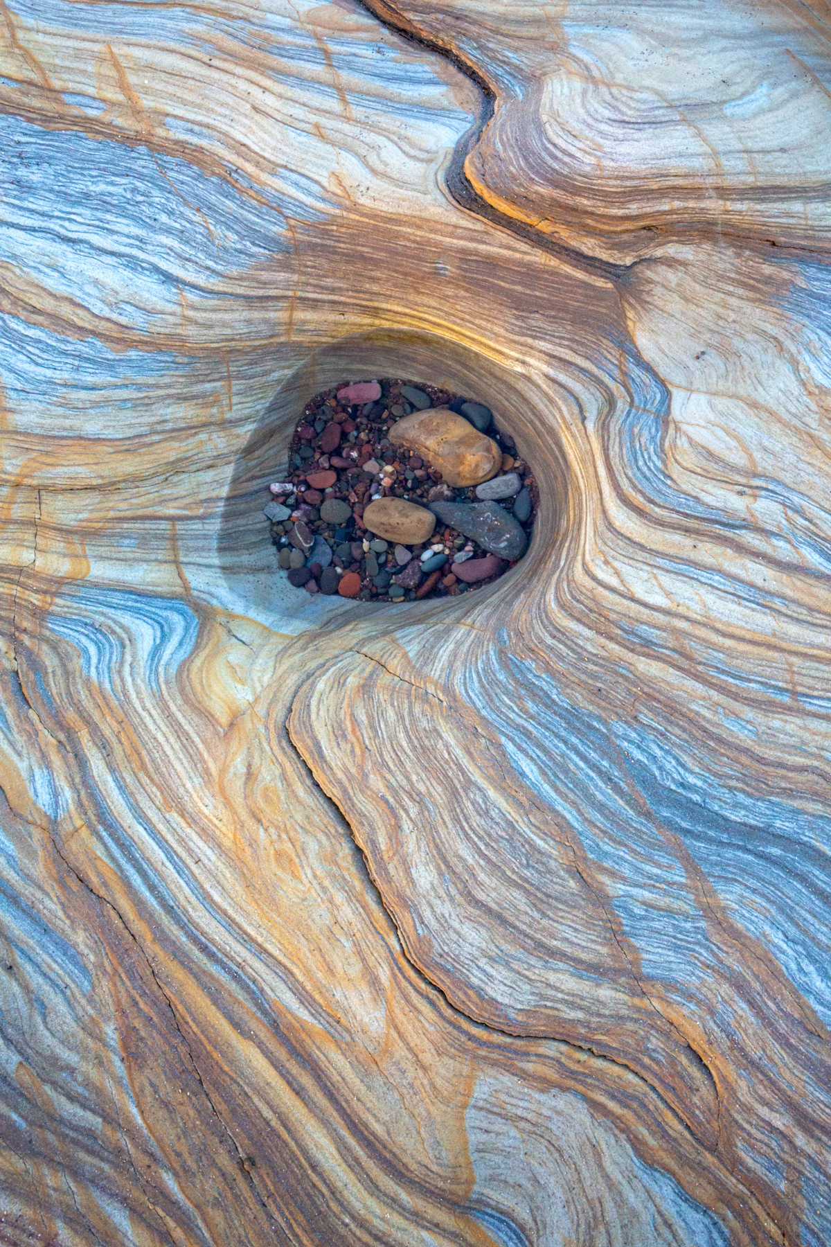 Rock detail - Spittal Beach, Northumberland