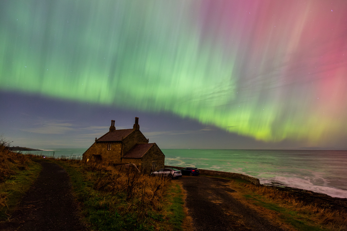 The Northern Lights, Howick, Northumberland - October 2024