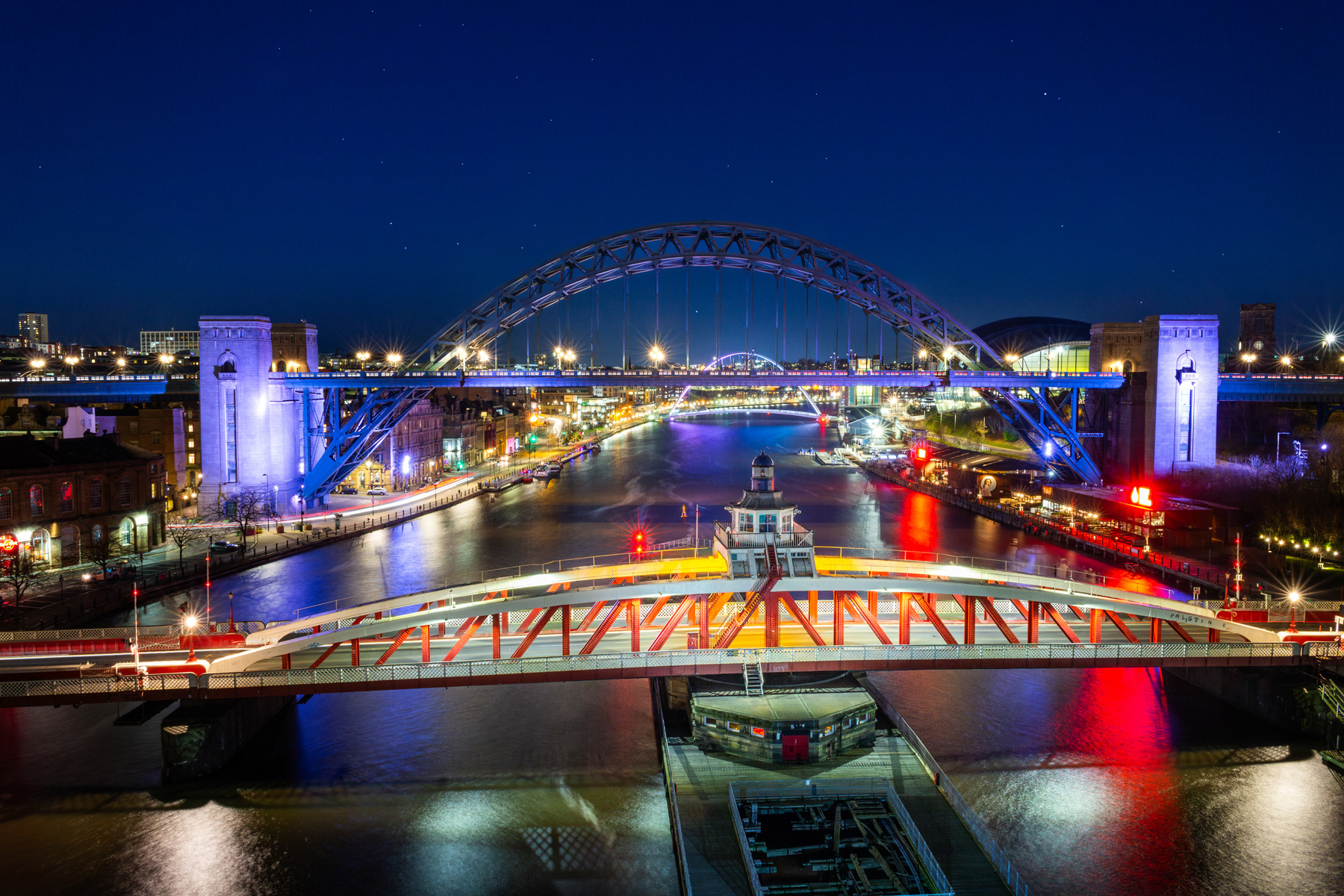 Tyne Bridges, Newcastle and Gateshead - February